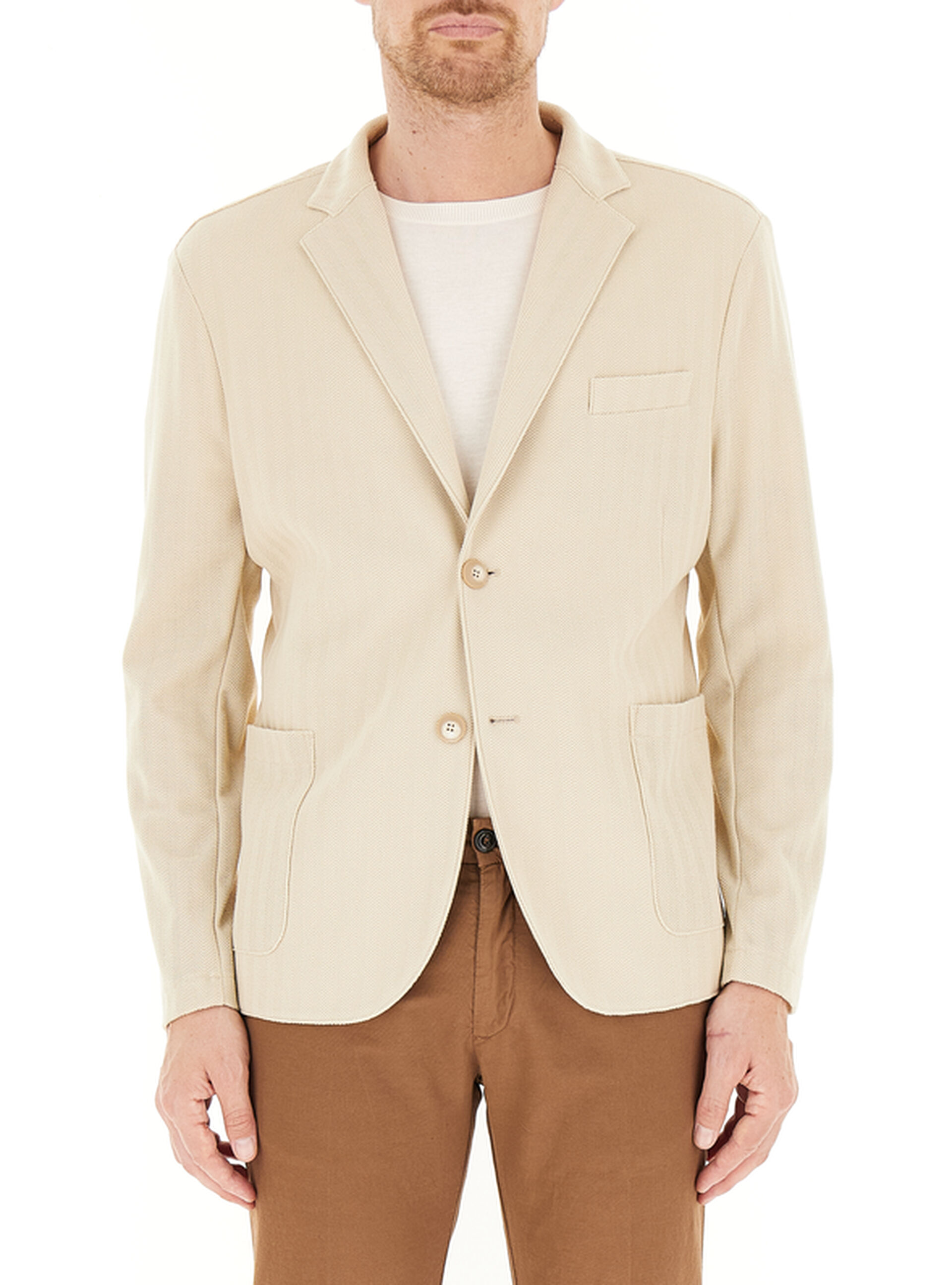 QB24 Giacca monopetto BEIGE