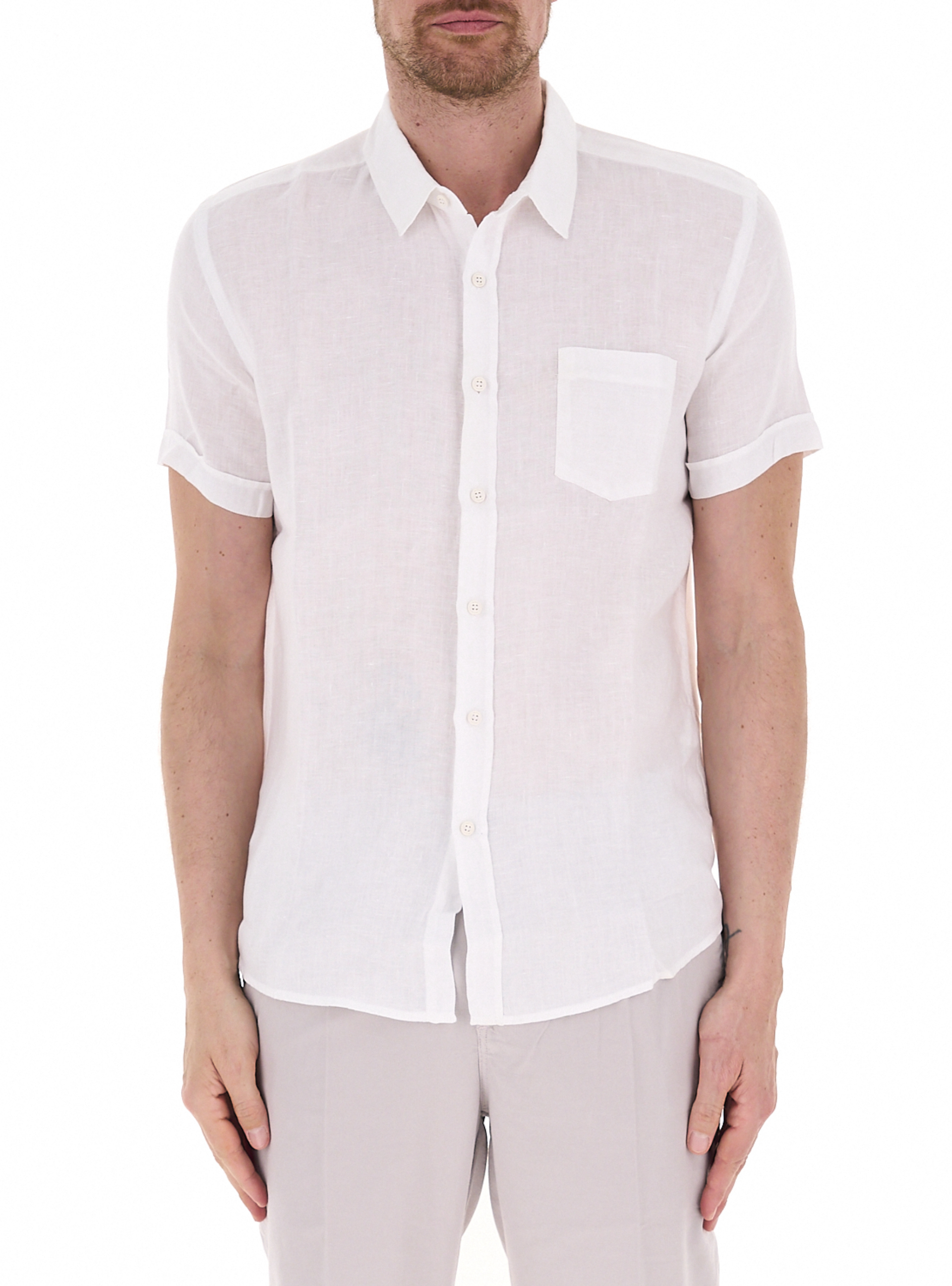 WEFT Camicia in lino PANNA