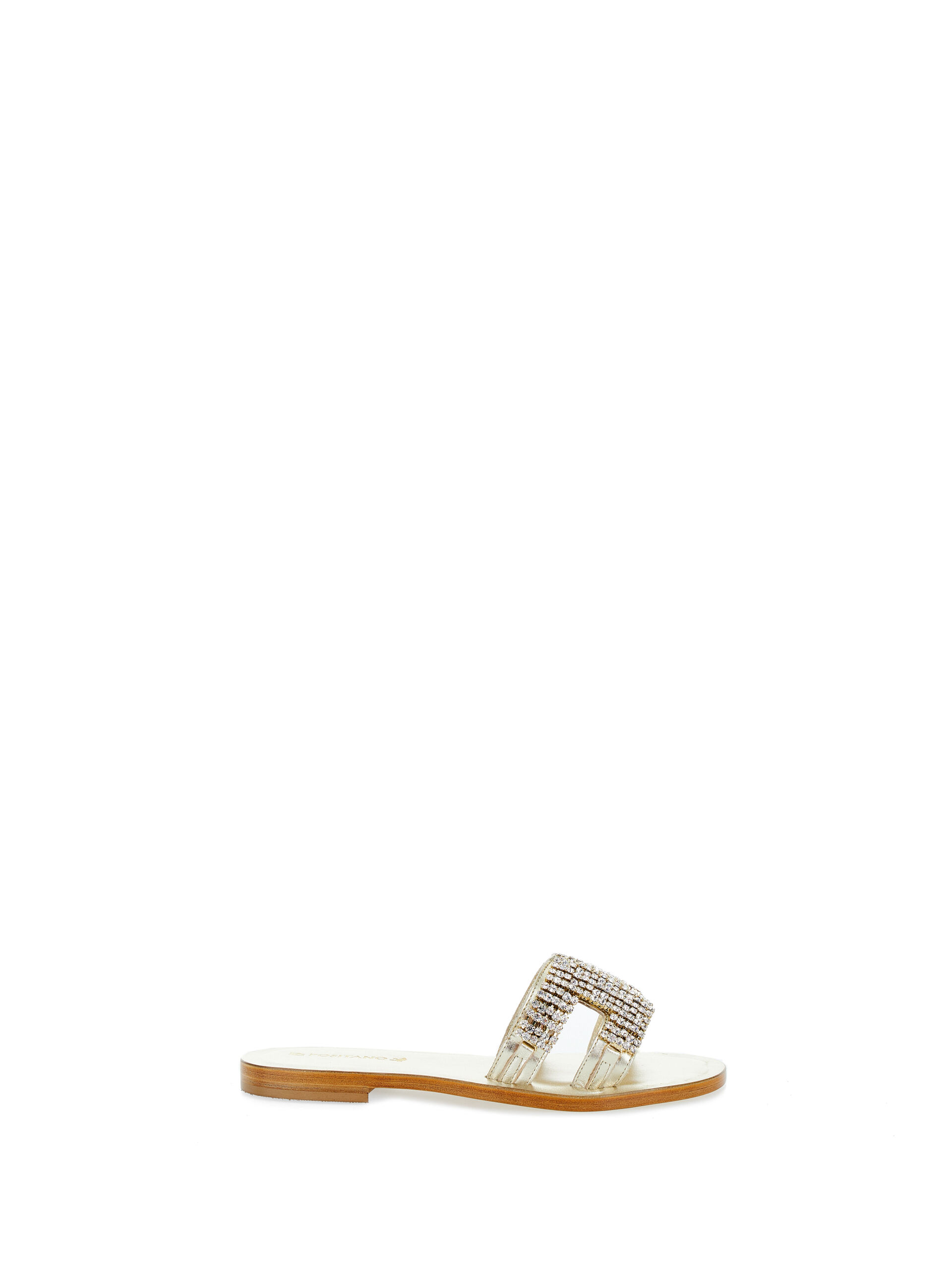 Ciabatte con strass PLATINO