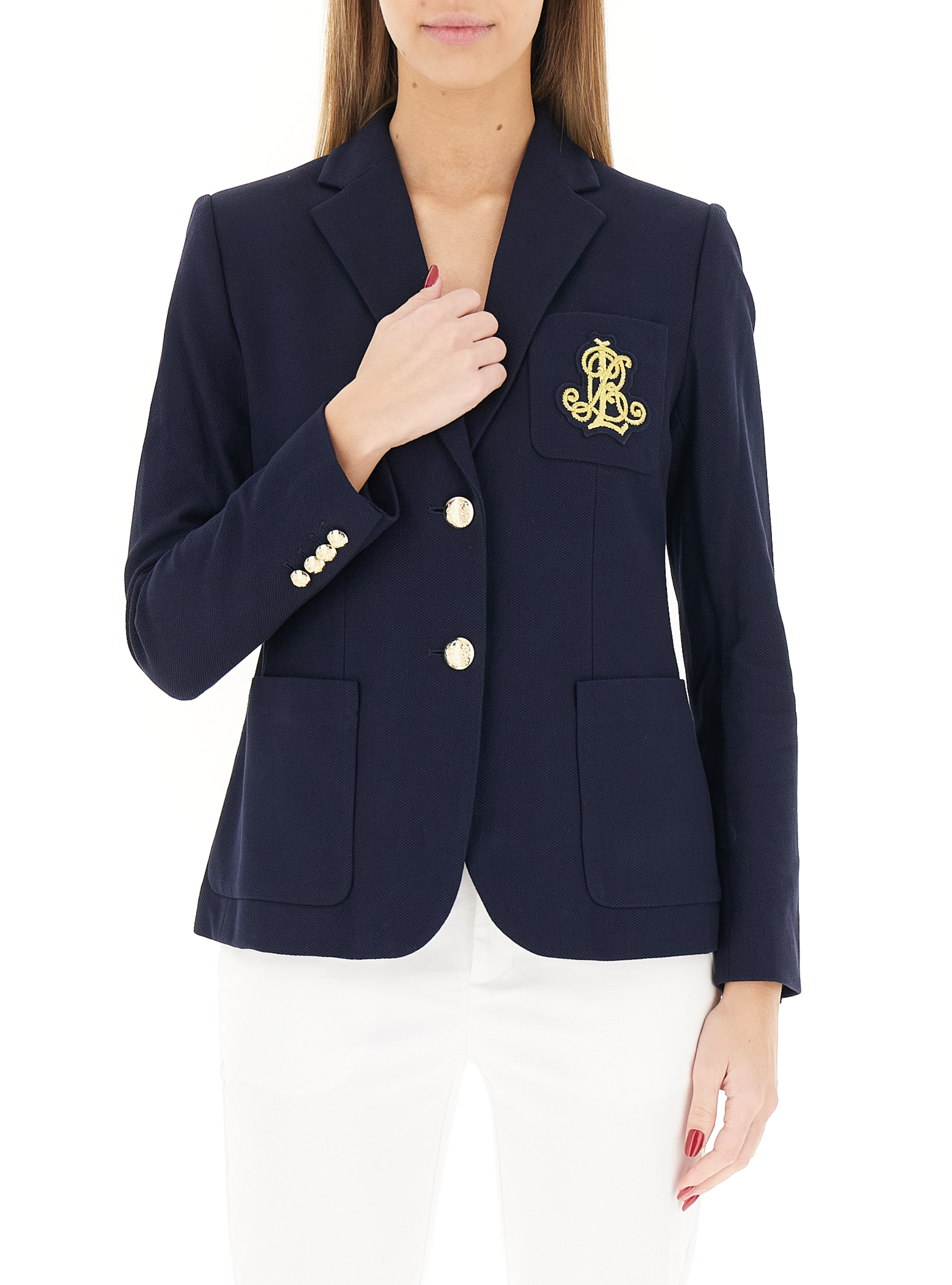Blazer monopetto LAUREN BLU NAVY L