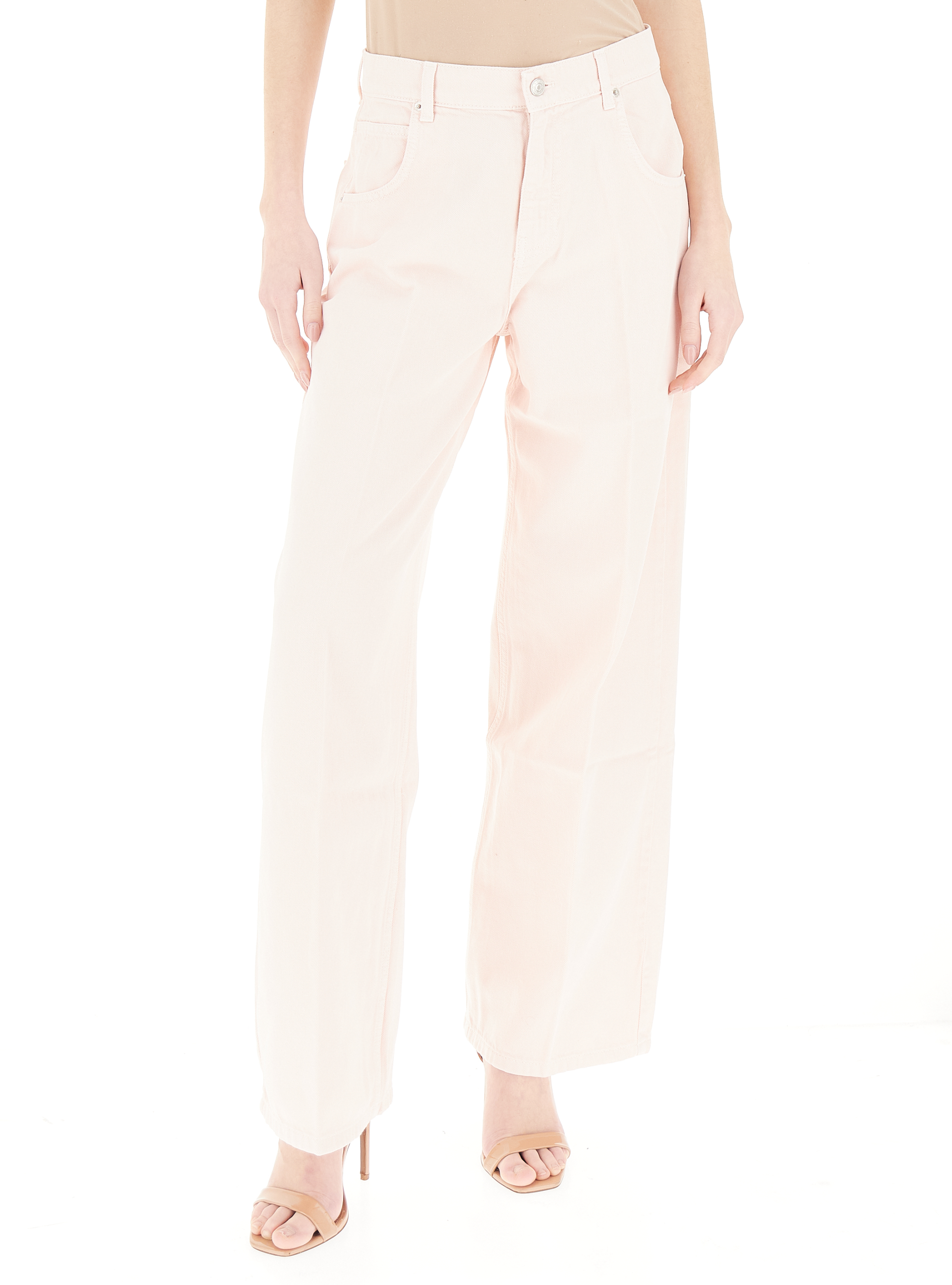 Pantalone wide leg ROSA CHIARO S