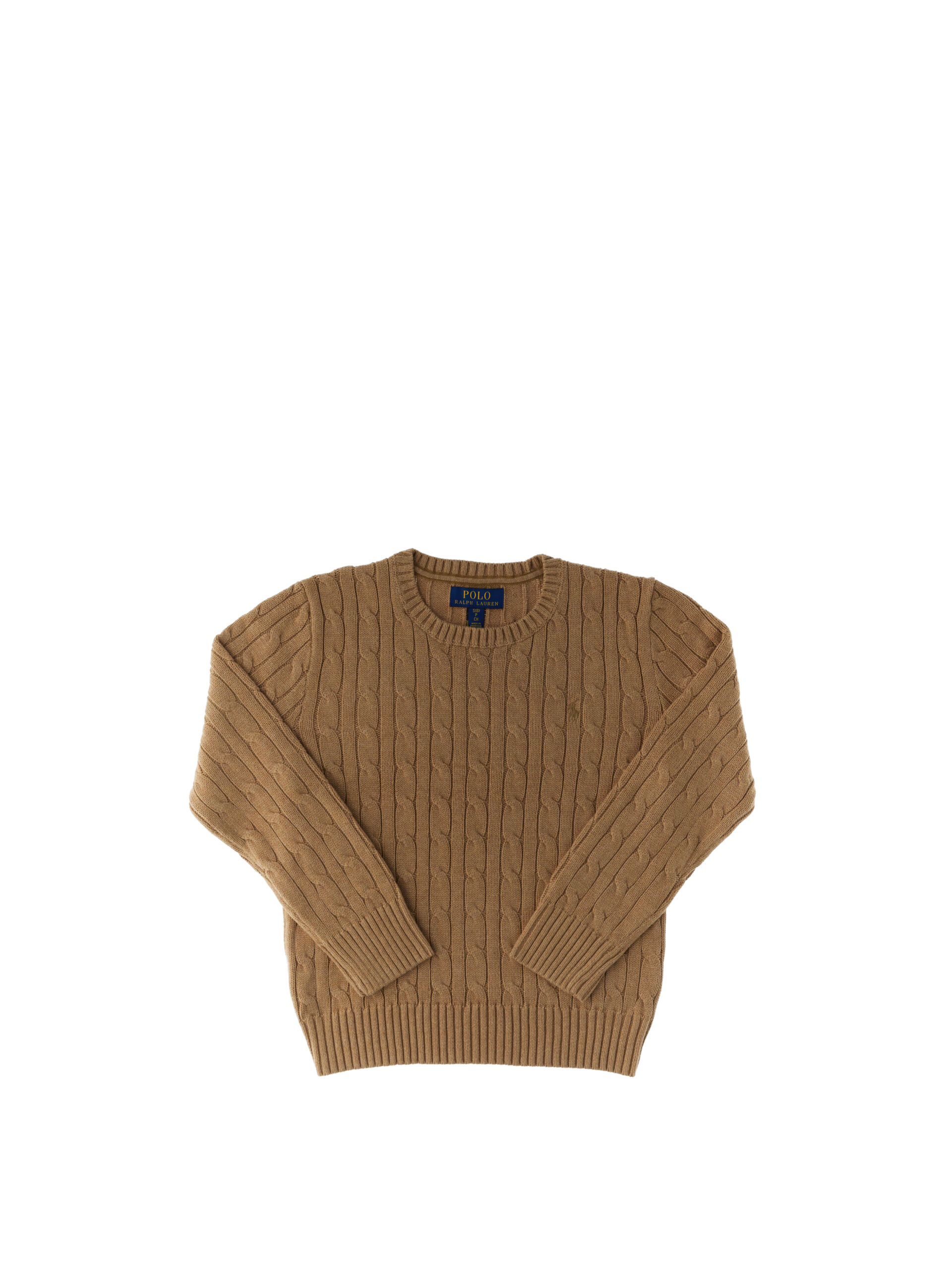 Maglione a trecce POLO BOYS CAMMELLO S