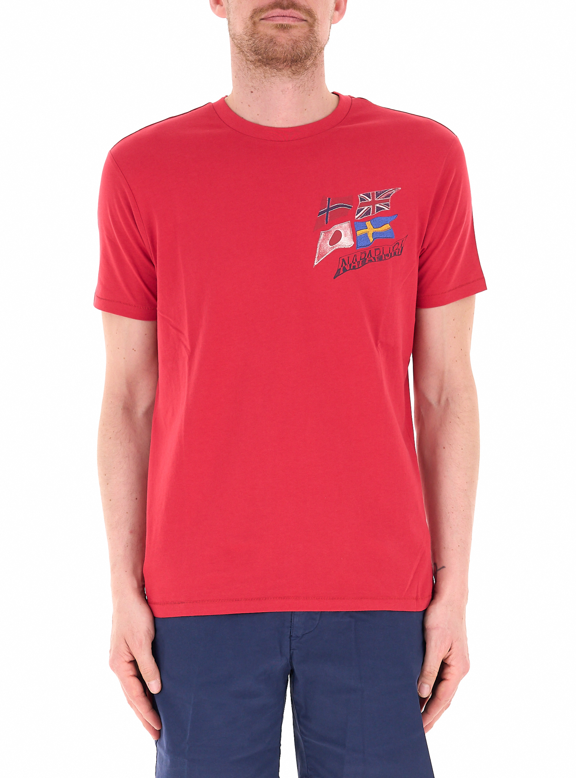 Napapijri T-shirt in cotone ROSSO
