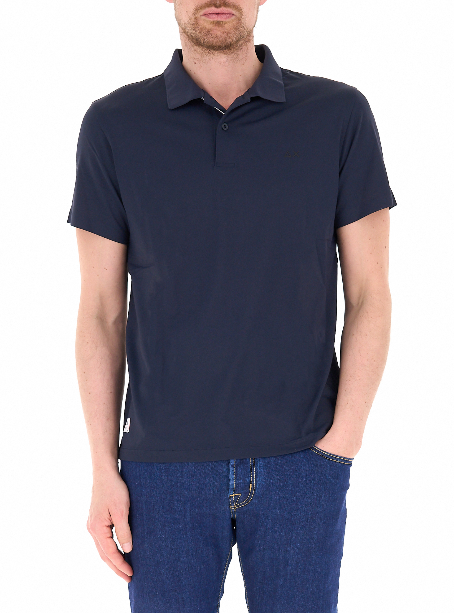 SUN68 Polo maniche corte BLU NAVY