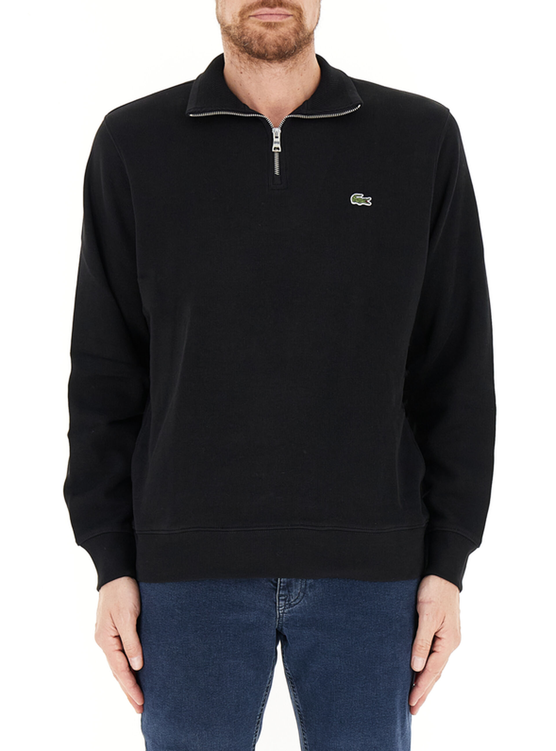 Lacoste Maglione in cotone NERO