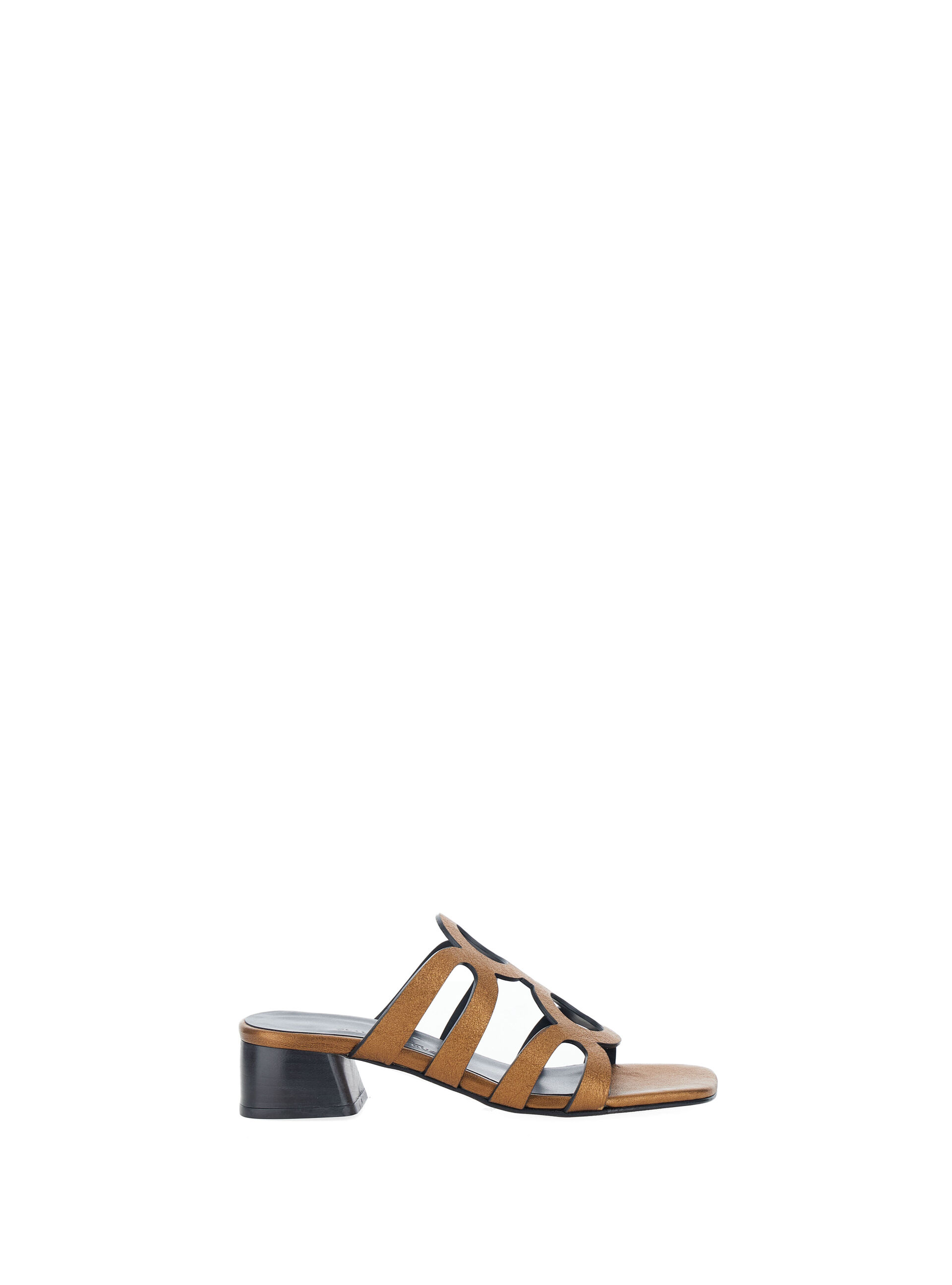 Mules in pelle MARRONE