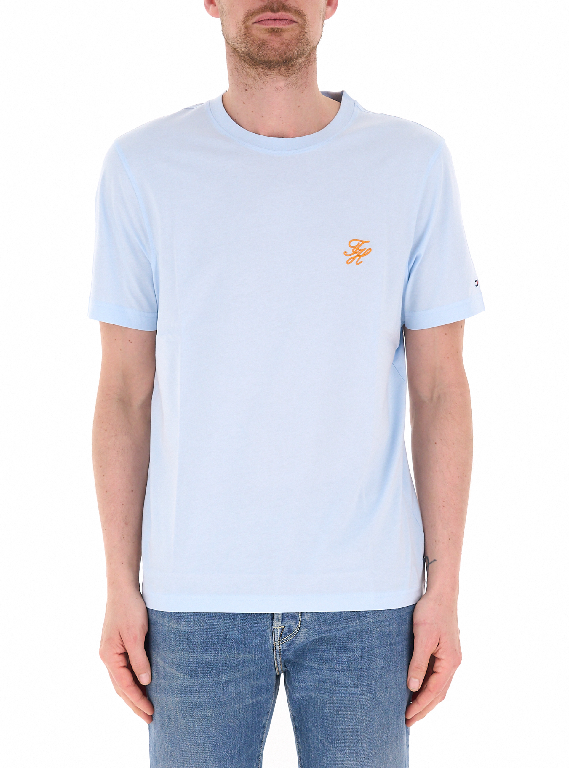 T-shirt girocollo AZZURRO CHIARO S