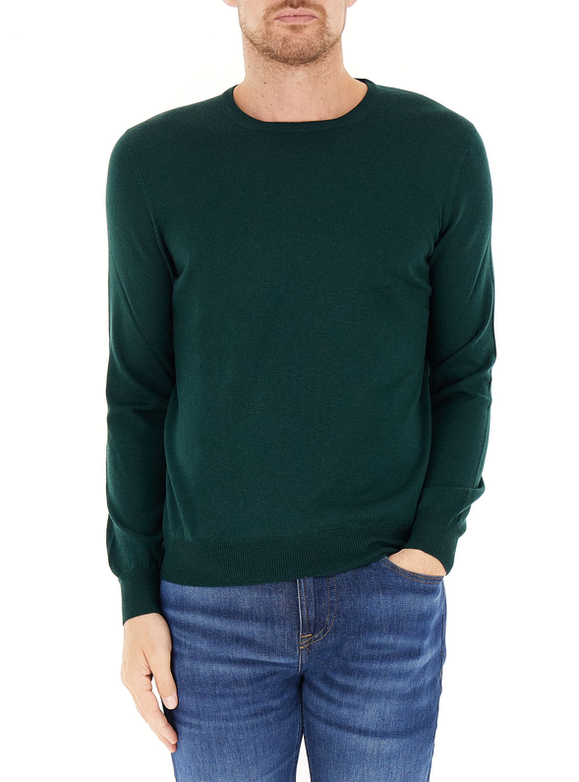Maglia in lana VERDE SCURO 56