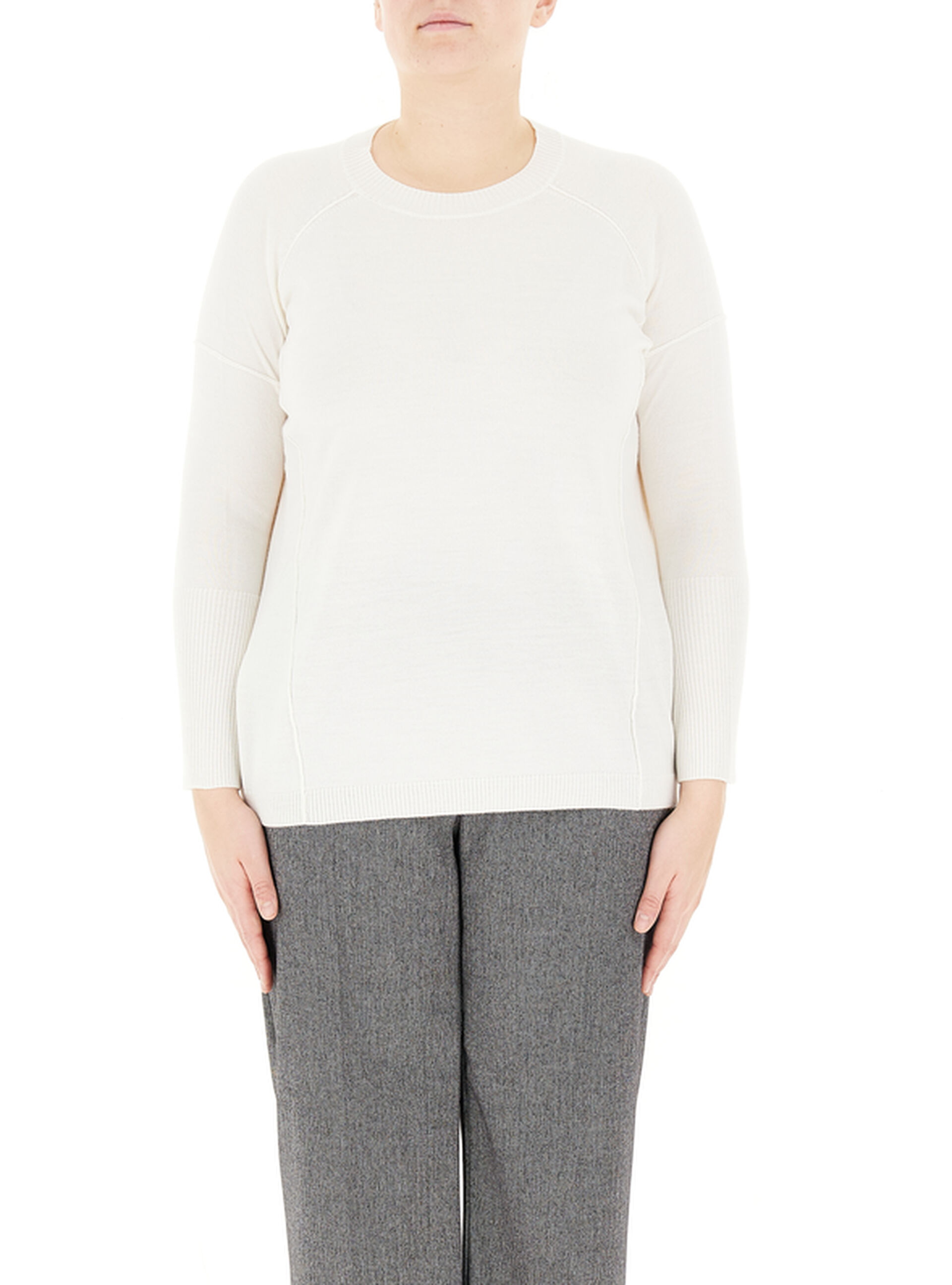 Maglia misto lana PANNA S