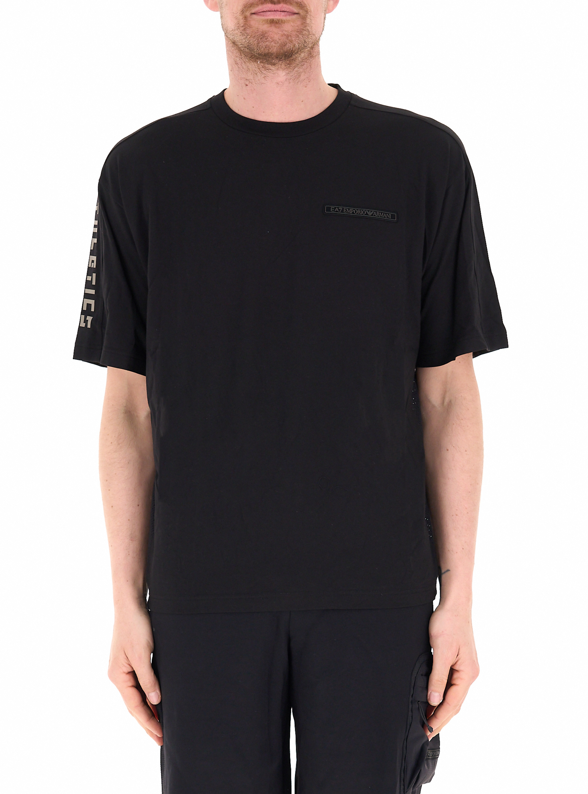 T-shirt girocollo NERO S