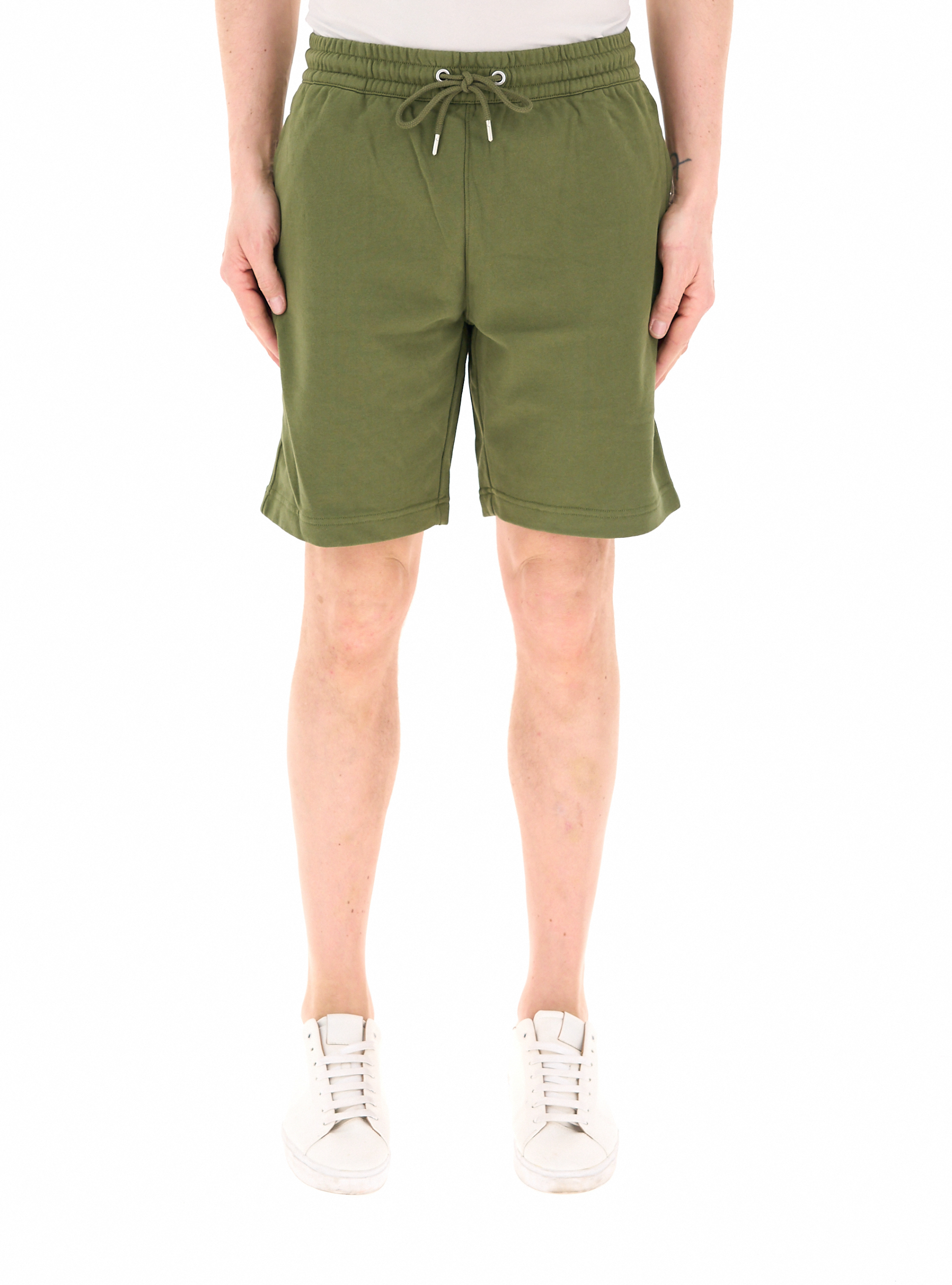 Bermuda in felpa VERDE MILITARE