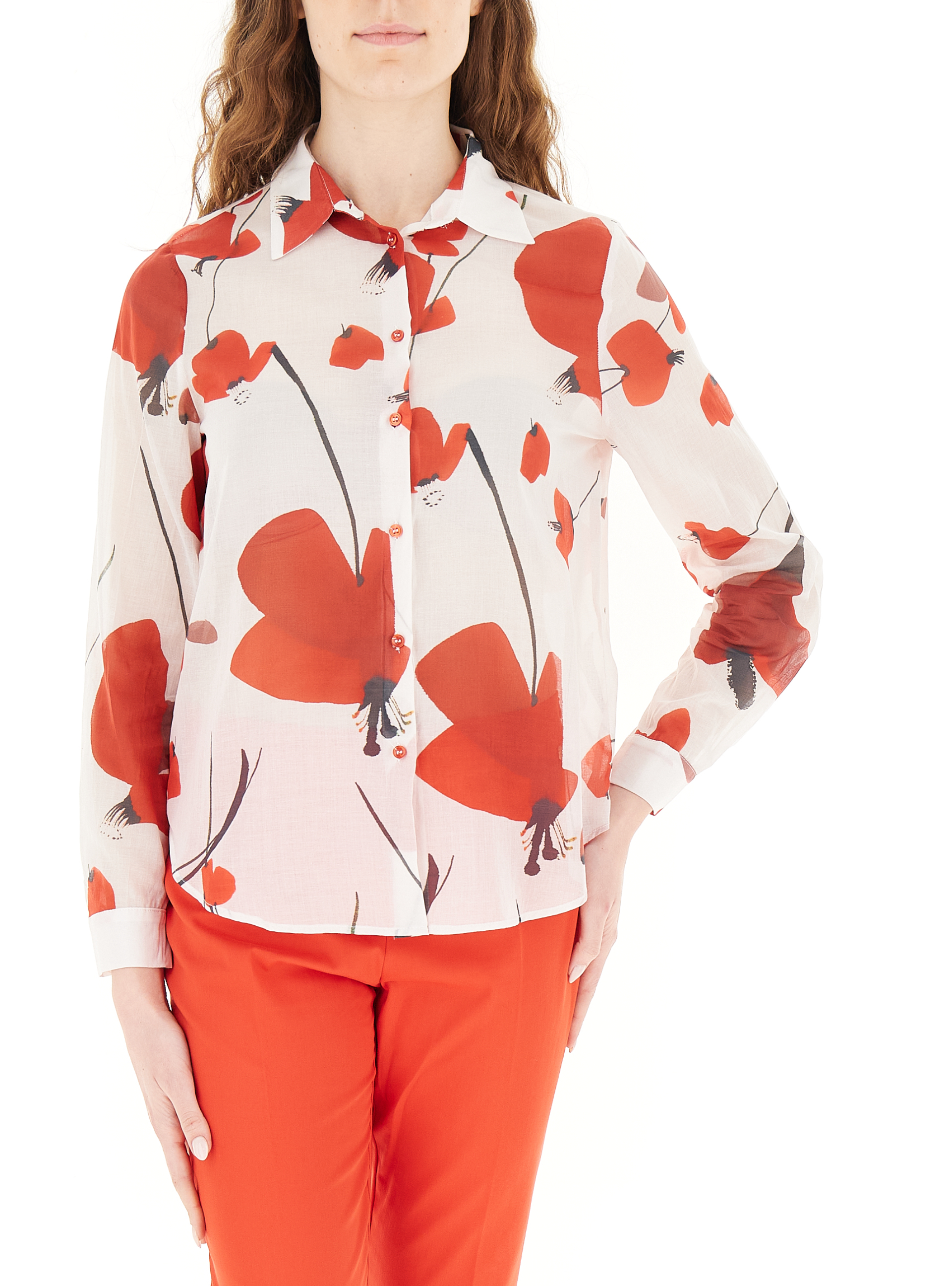Camicia in cotone ROSSO
