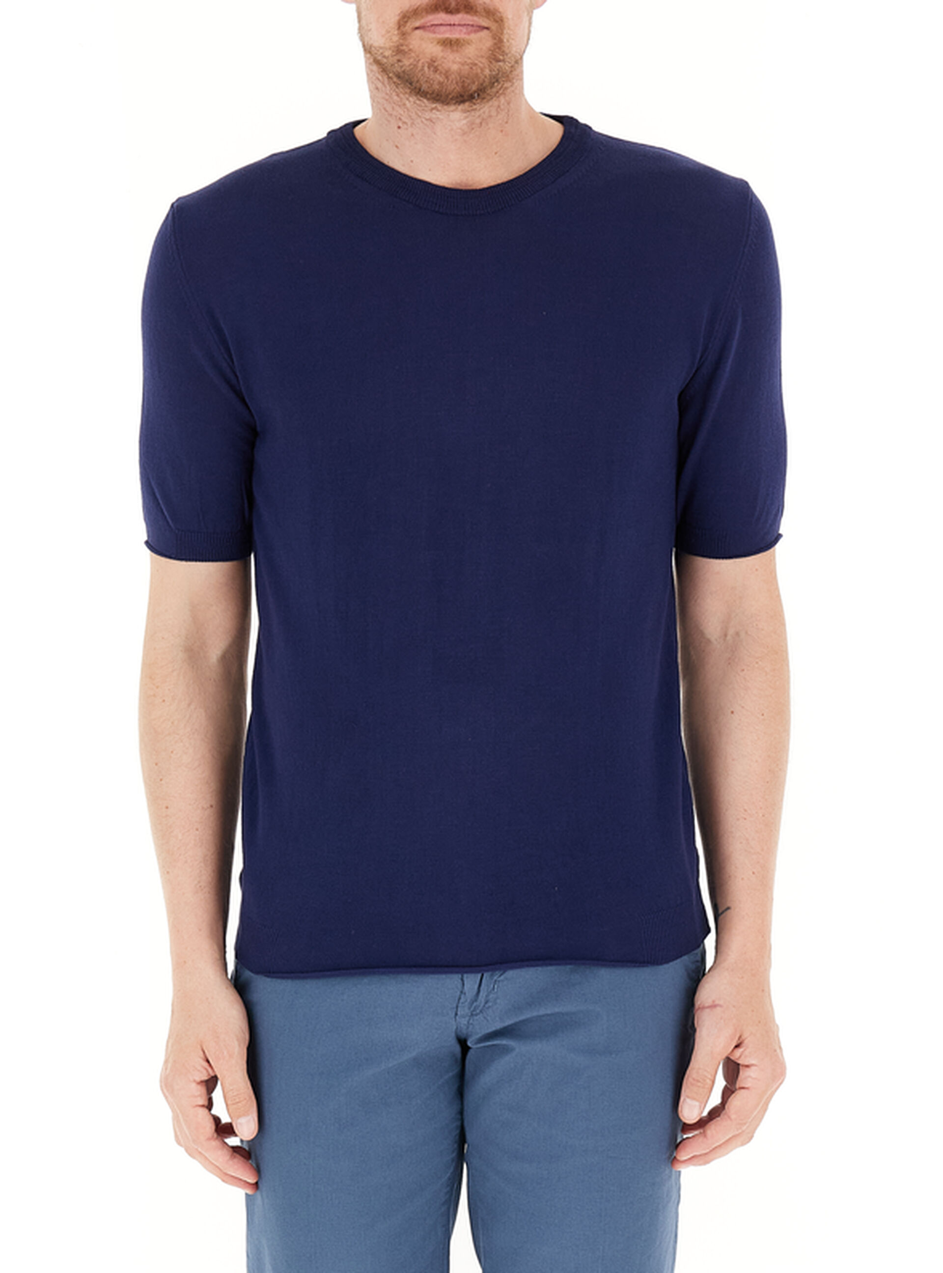 QB24 T-shirt girocollo BLU NAVY XL