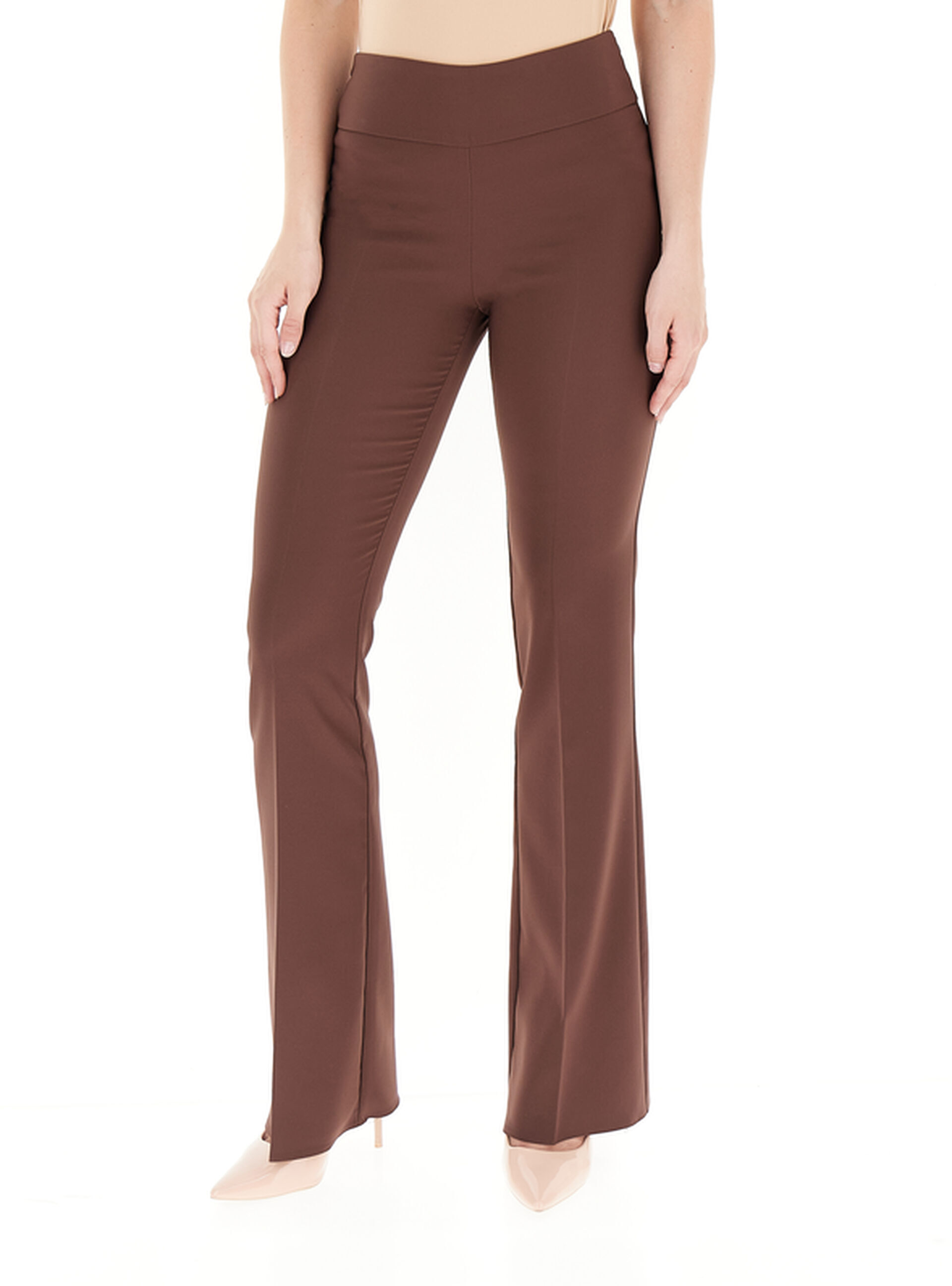 Pantalone Flare TABACCO XL