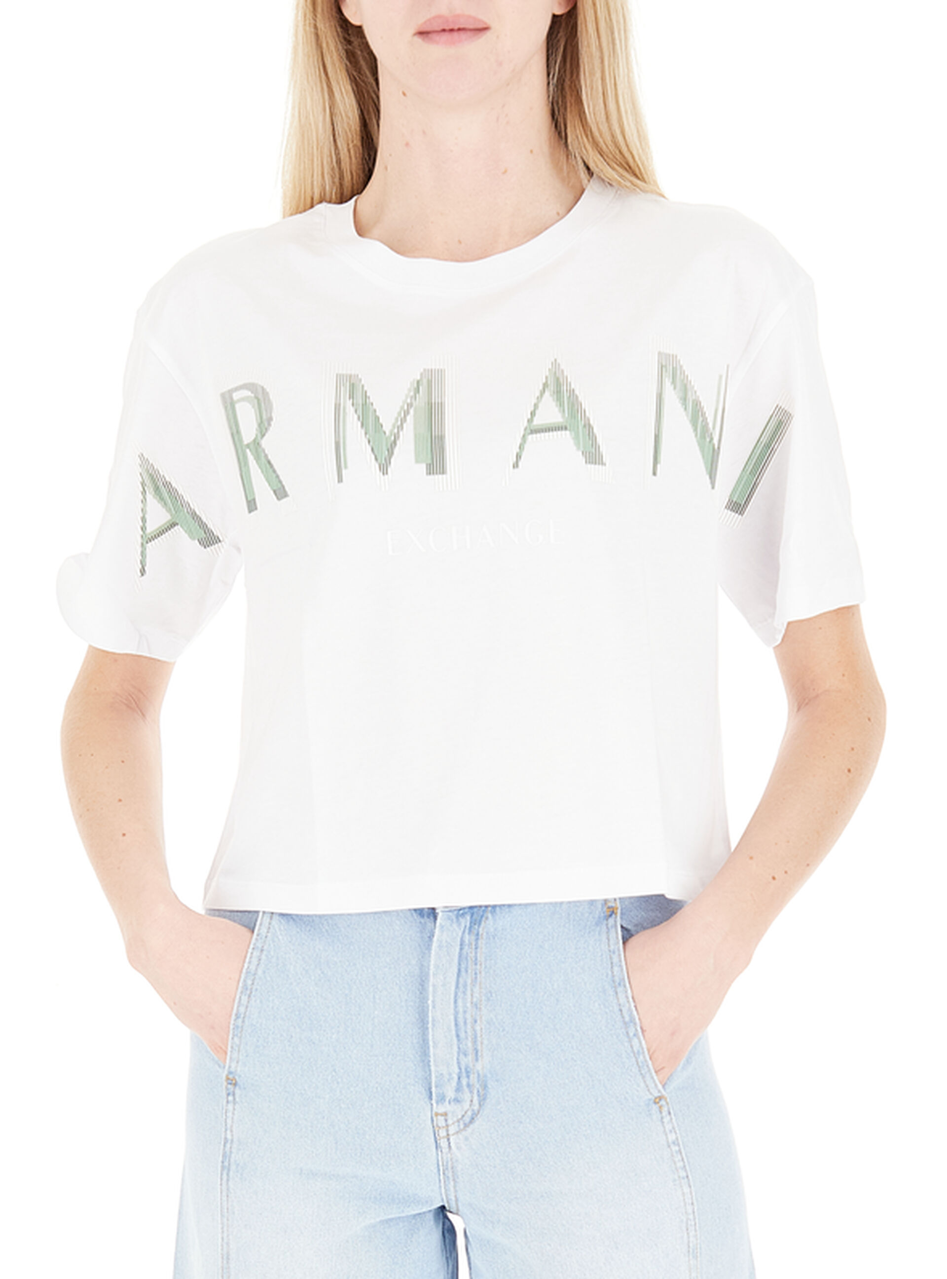 T-shirt girocollo cotone BIANCO L