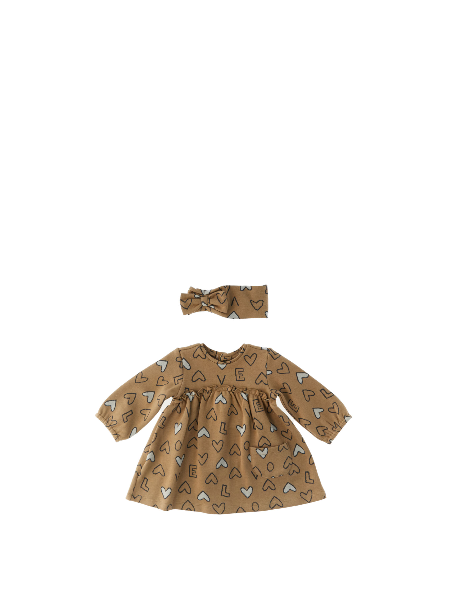 Abito con fascia NOCCIOLA 4-6