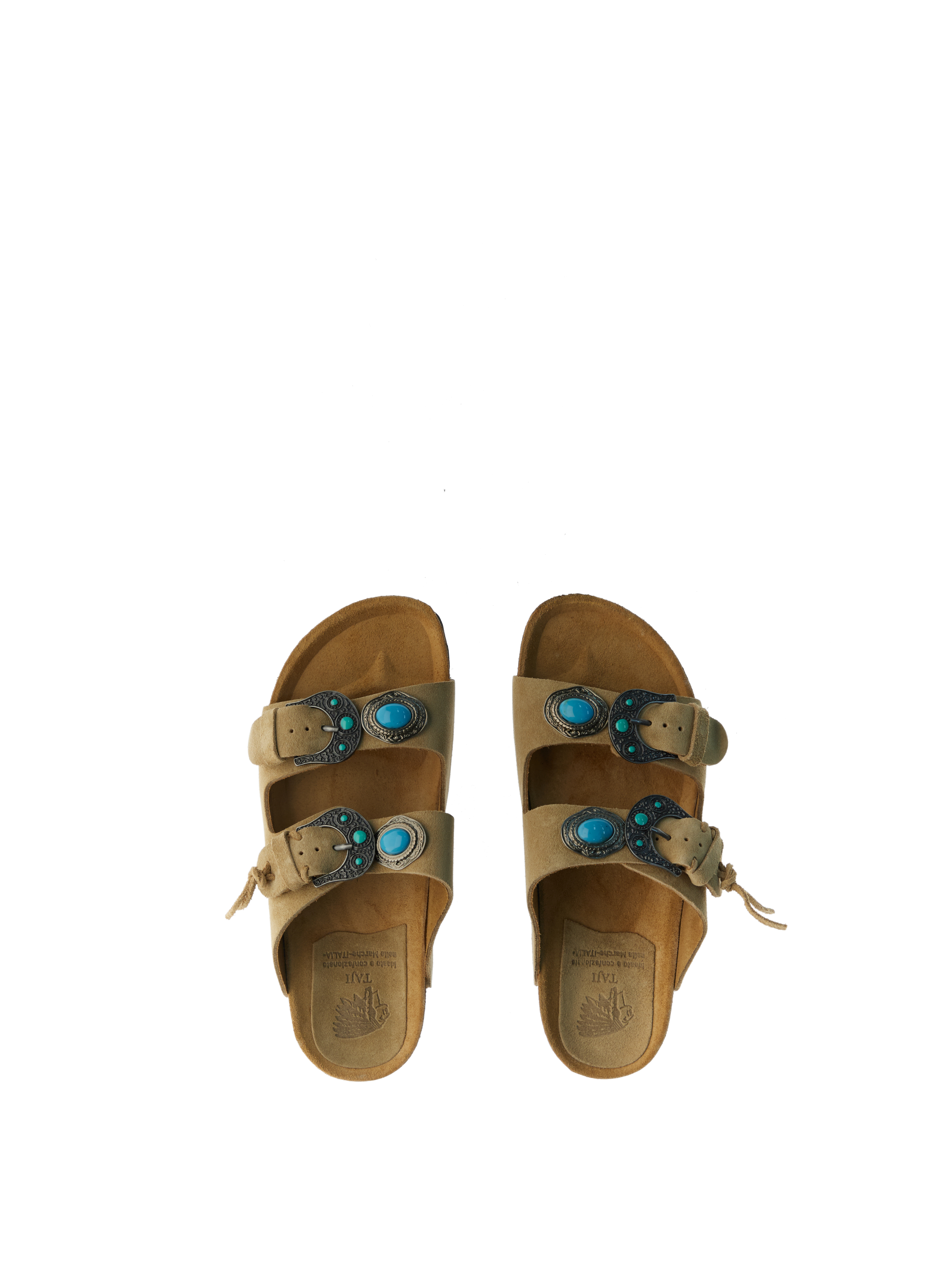 TAJI Ciabatte Buckle Stone SABBIA