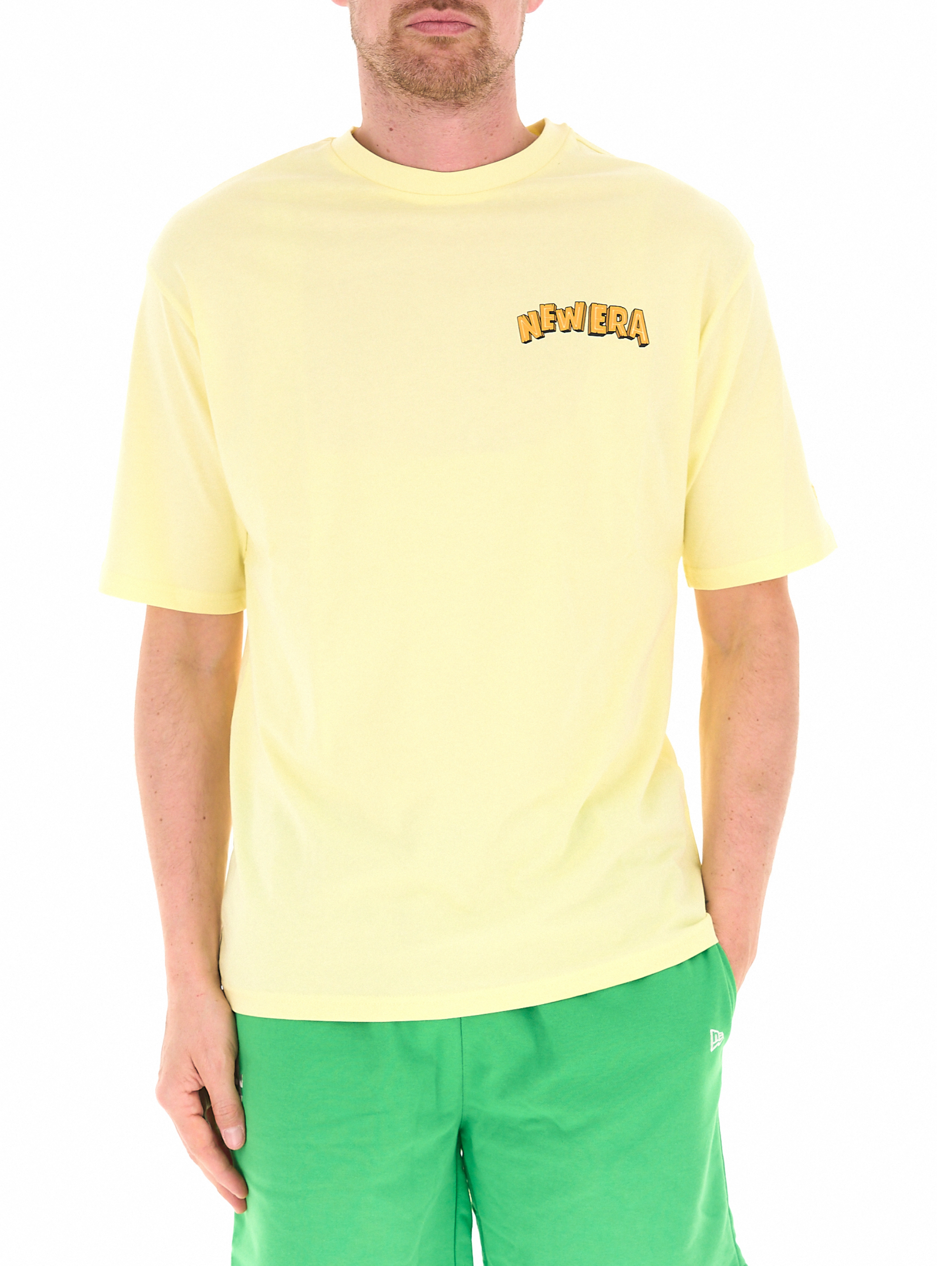New era T-shirt girocollo VANIGLIA