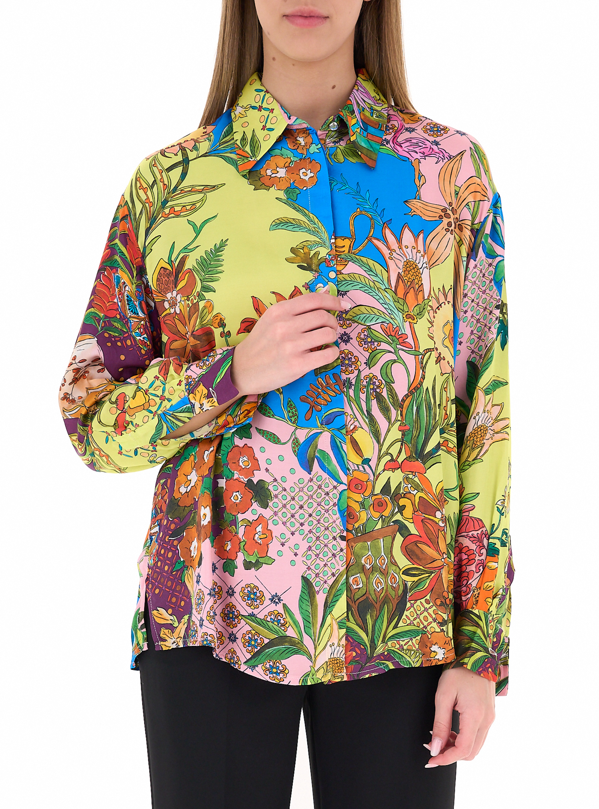 Camicia in viscosa LIU JEANS MULTICOLOR 38