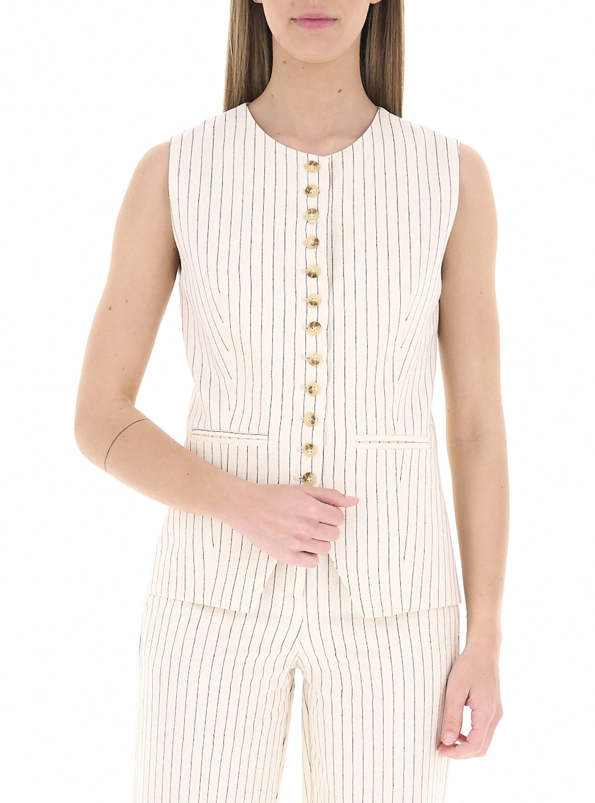 VICOLO Gilet girocollo BURRO