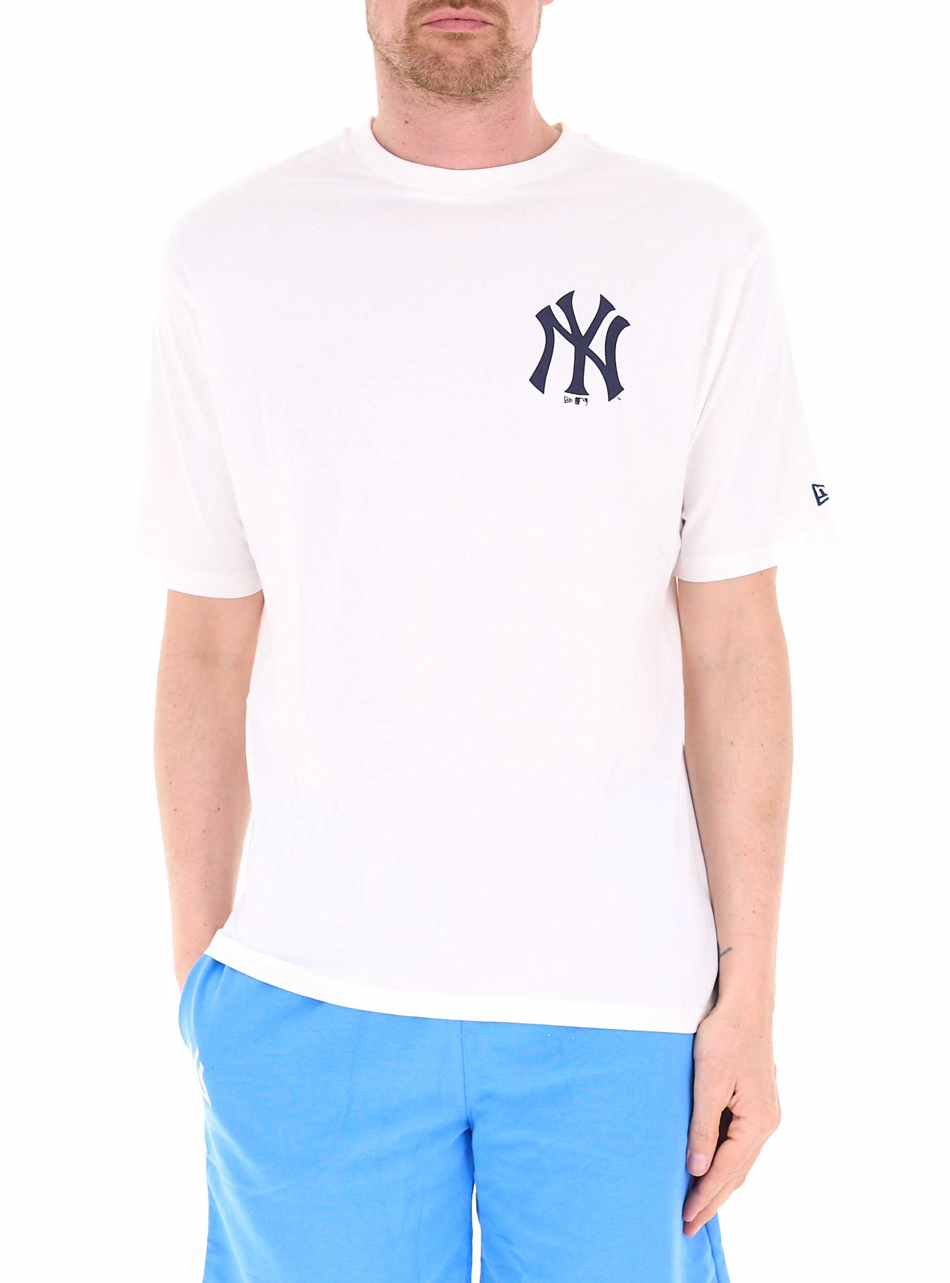 New era T-shirt girocollo PANNA