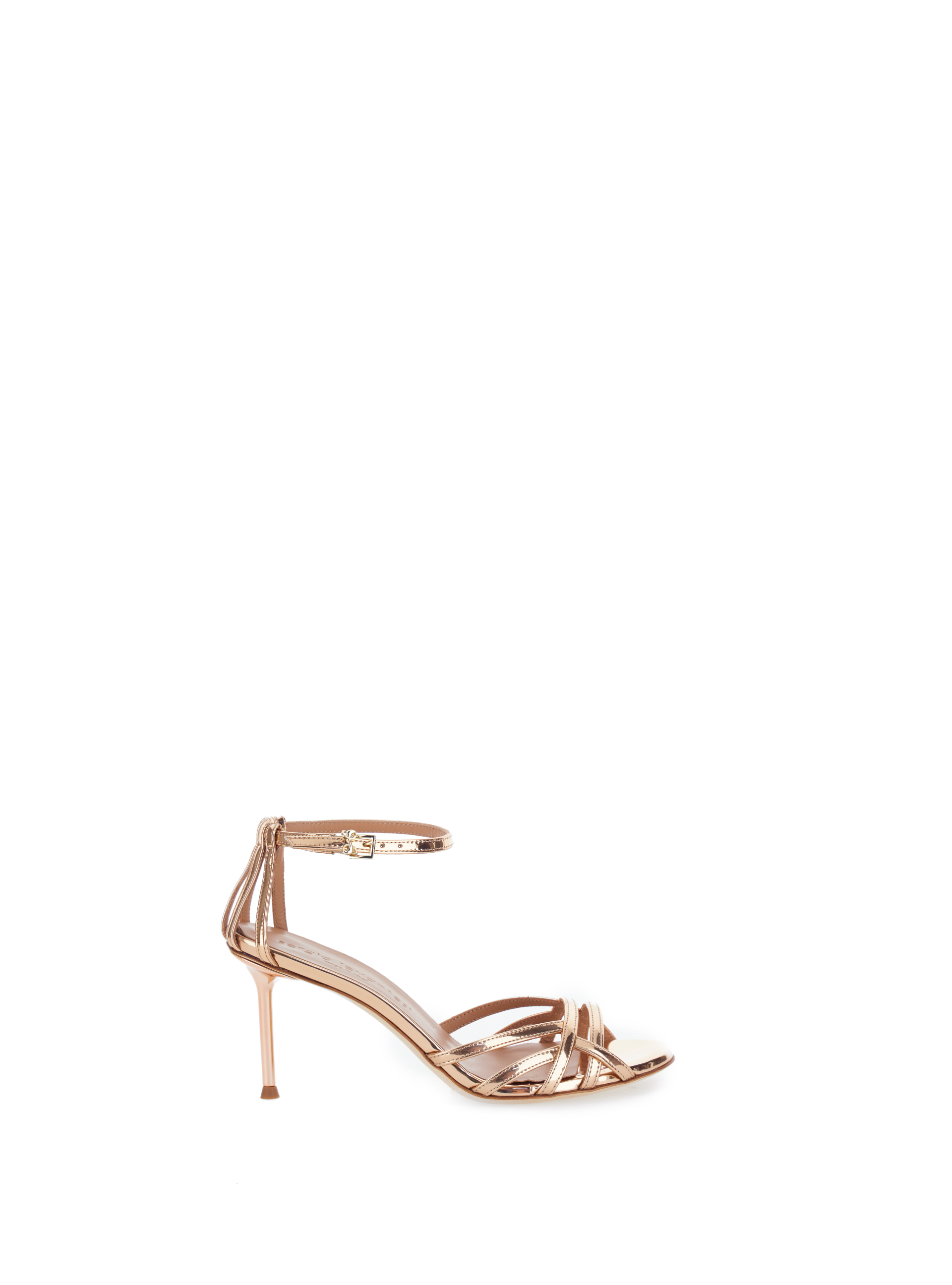 Sandali con tacco ORO ROSA