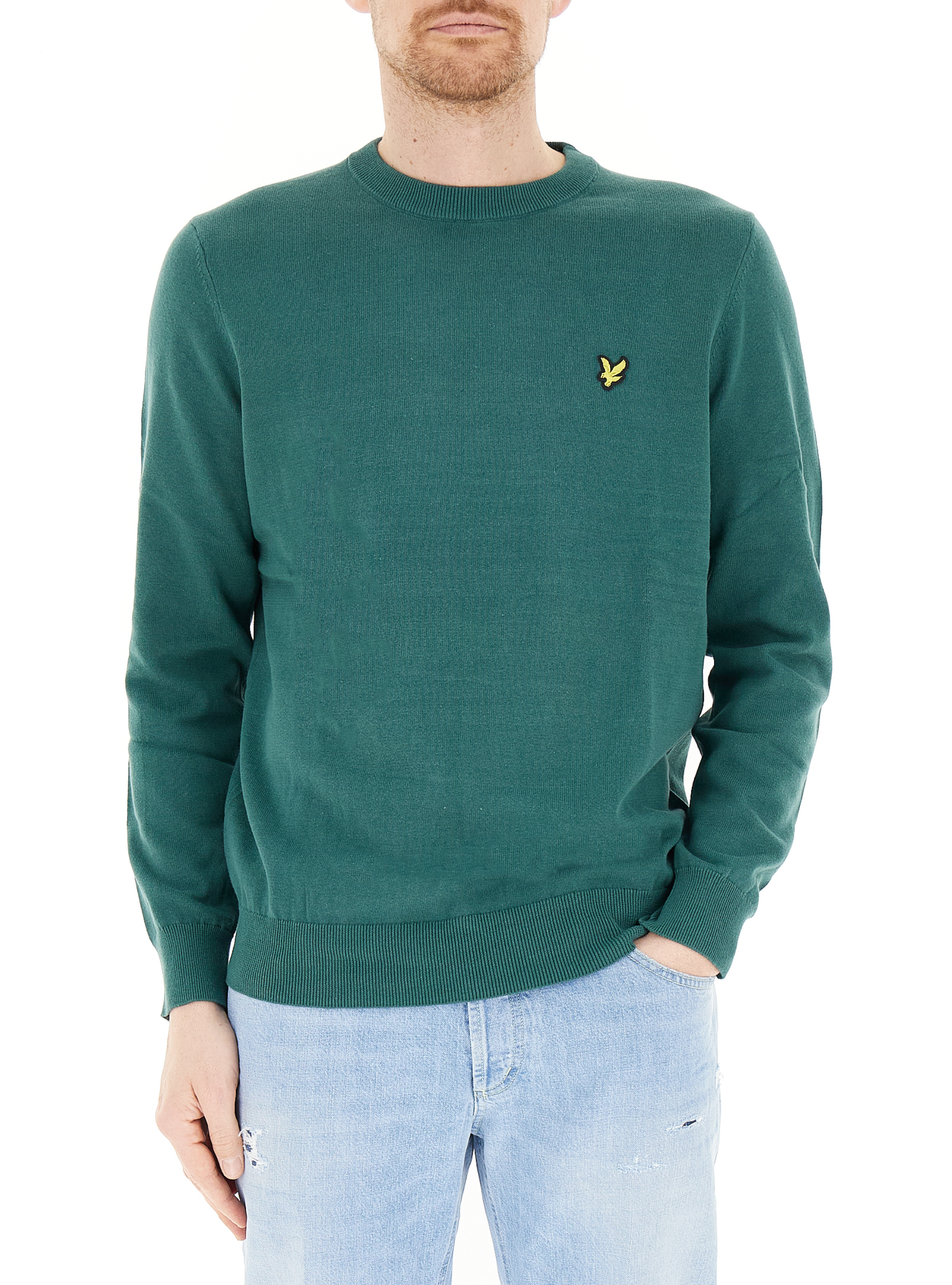 Maglione girocollo PETROLIO