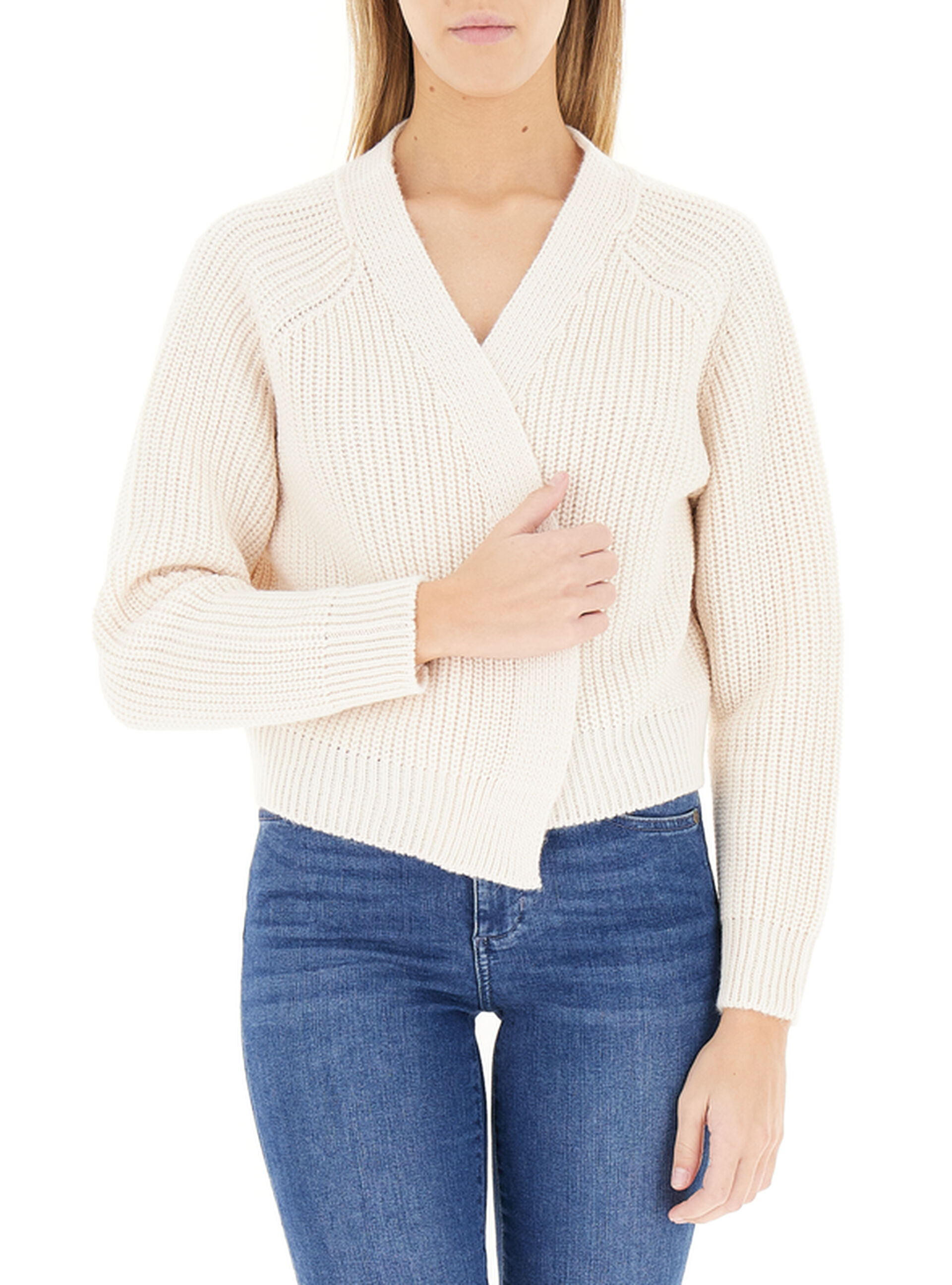 Cardigan aperto AVORIO