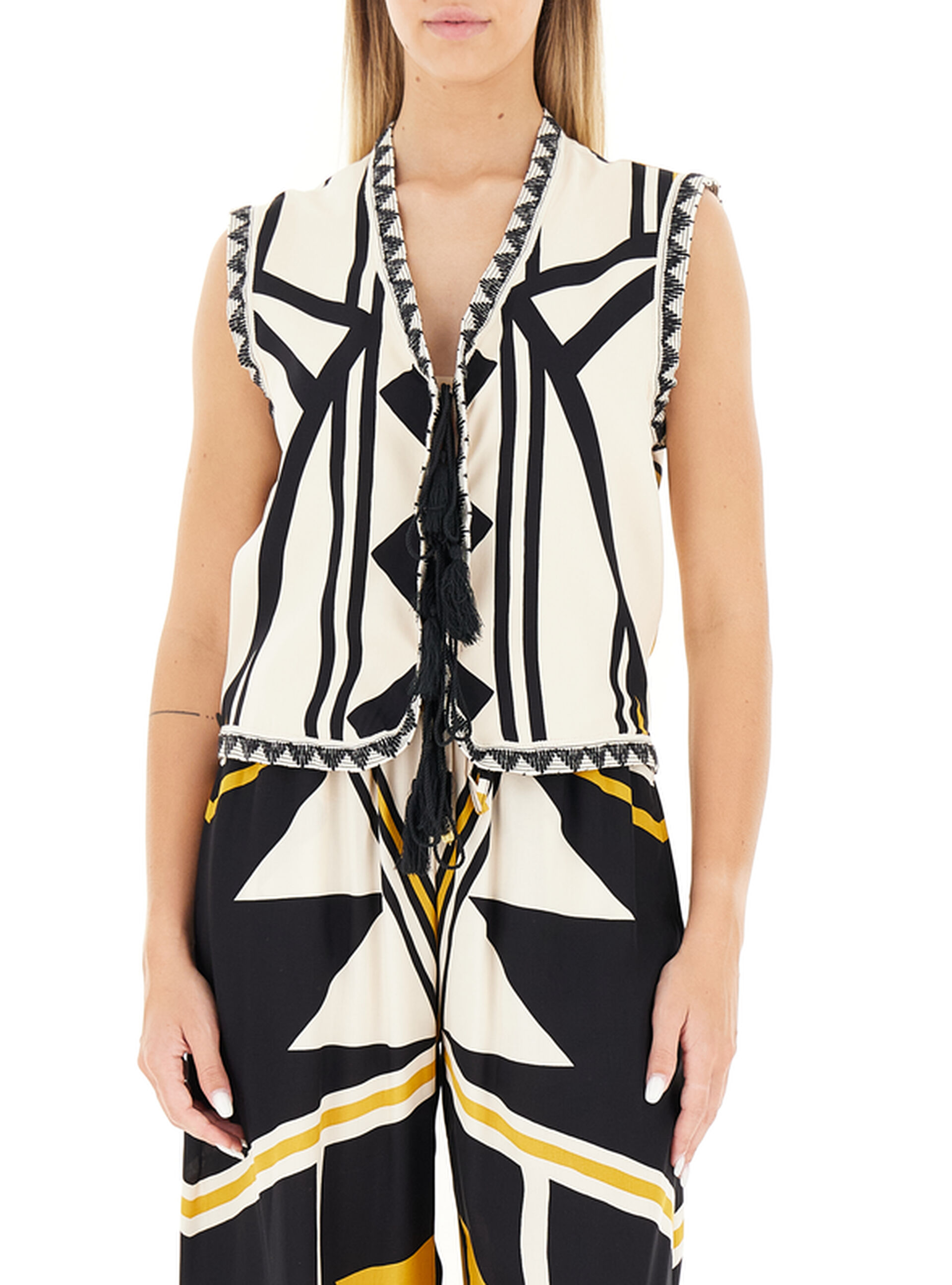 Dixie Gilet in viscosa BURRO S