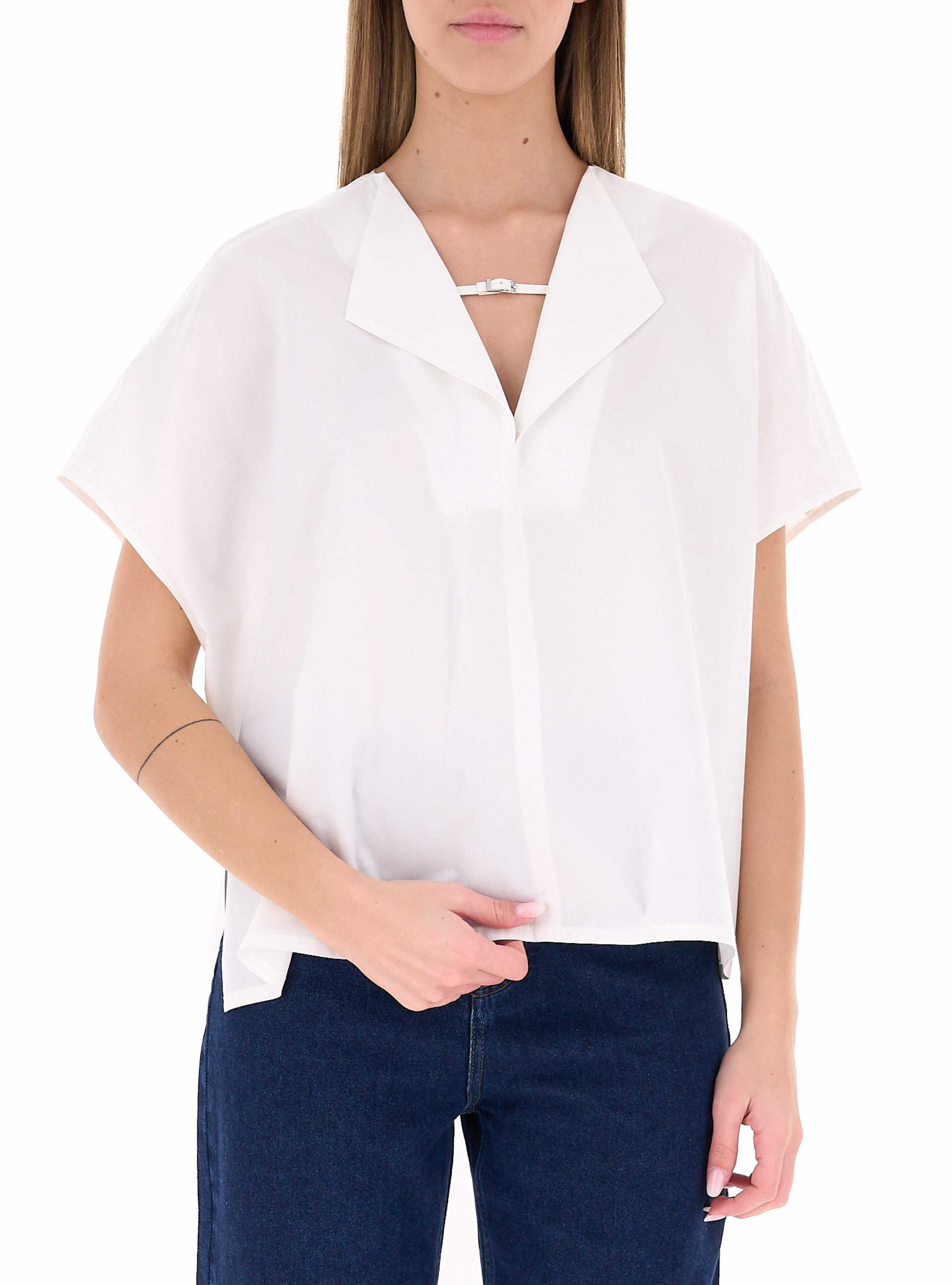 Blusa in cotone BIANCO 42