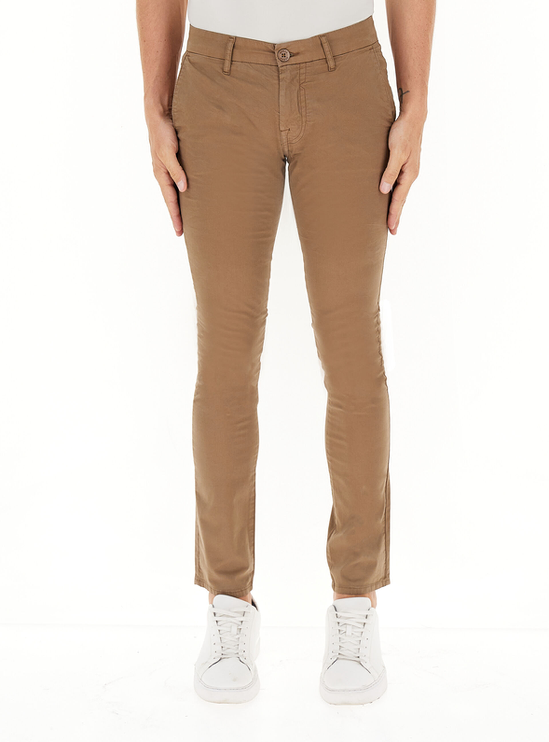 Guess Pantalone skinny MARRONE 36