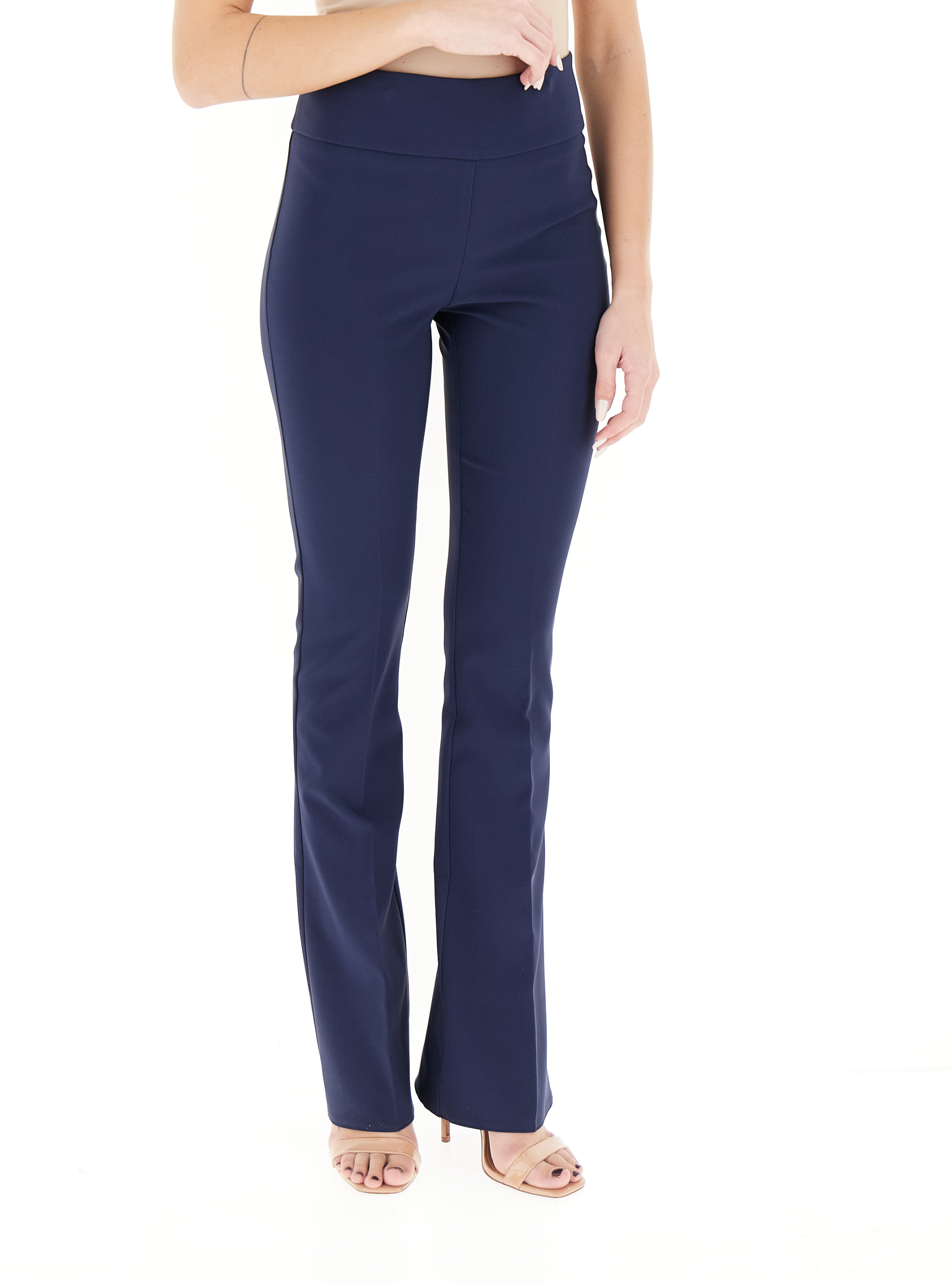 Pantalone flare BLU SCURO XS
