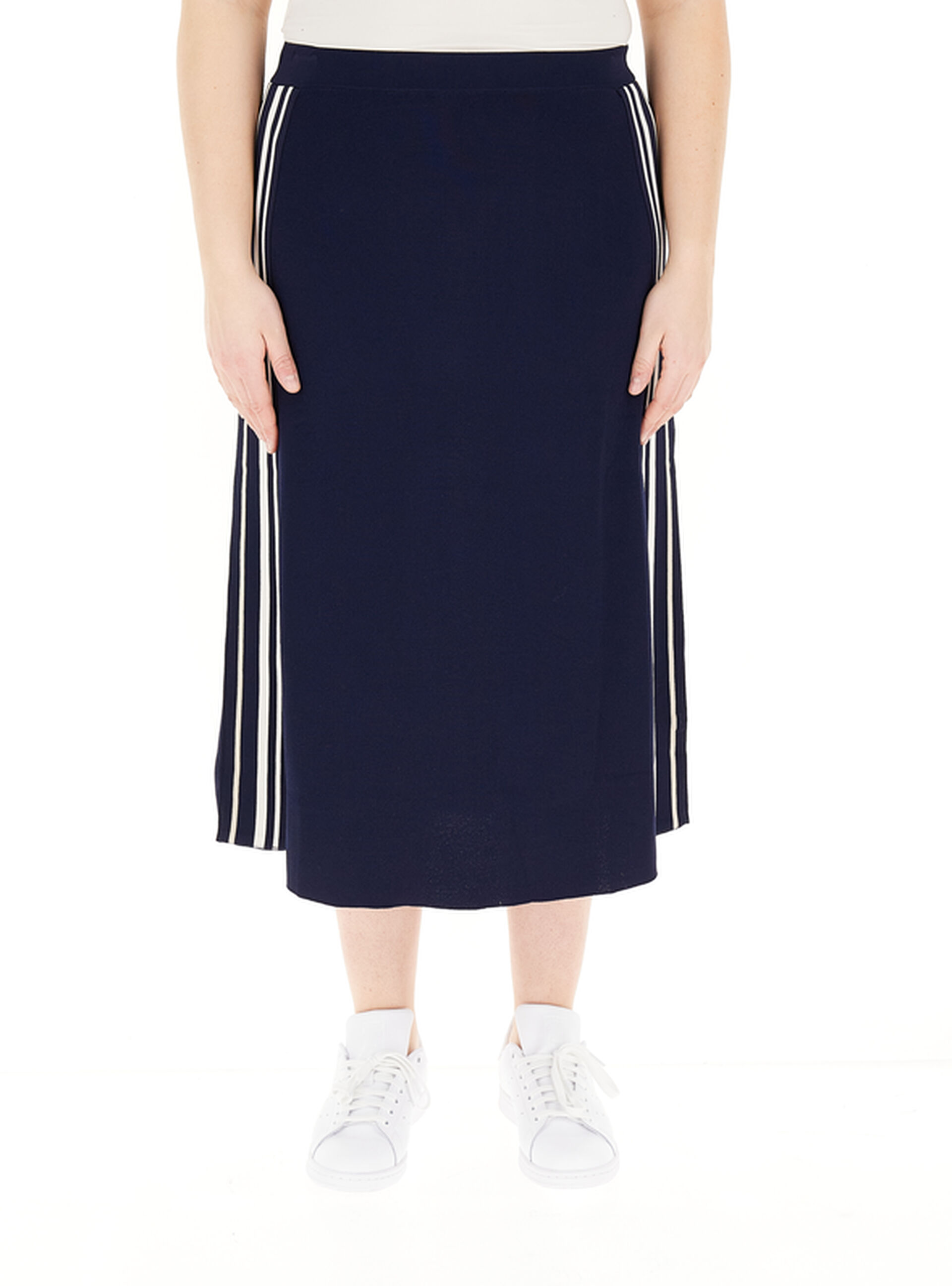 Gonna misto viscosa BLU NAVY S