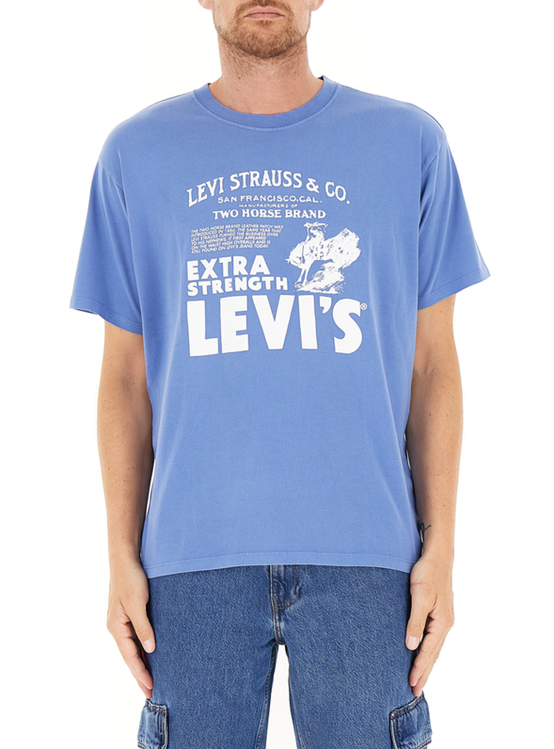 T-shirt girocollo LEVI'S AZZURRO XL