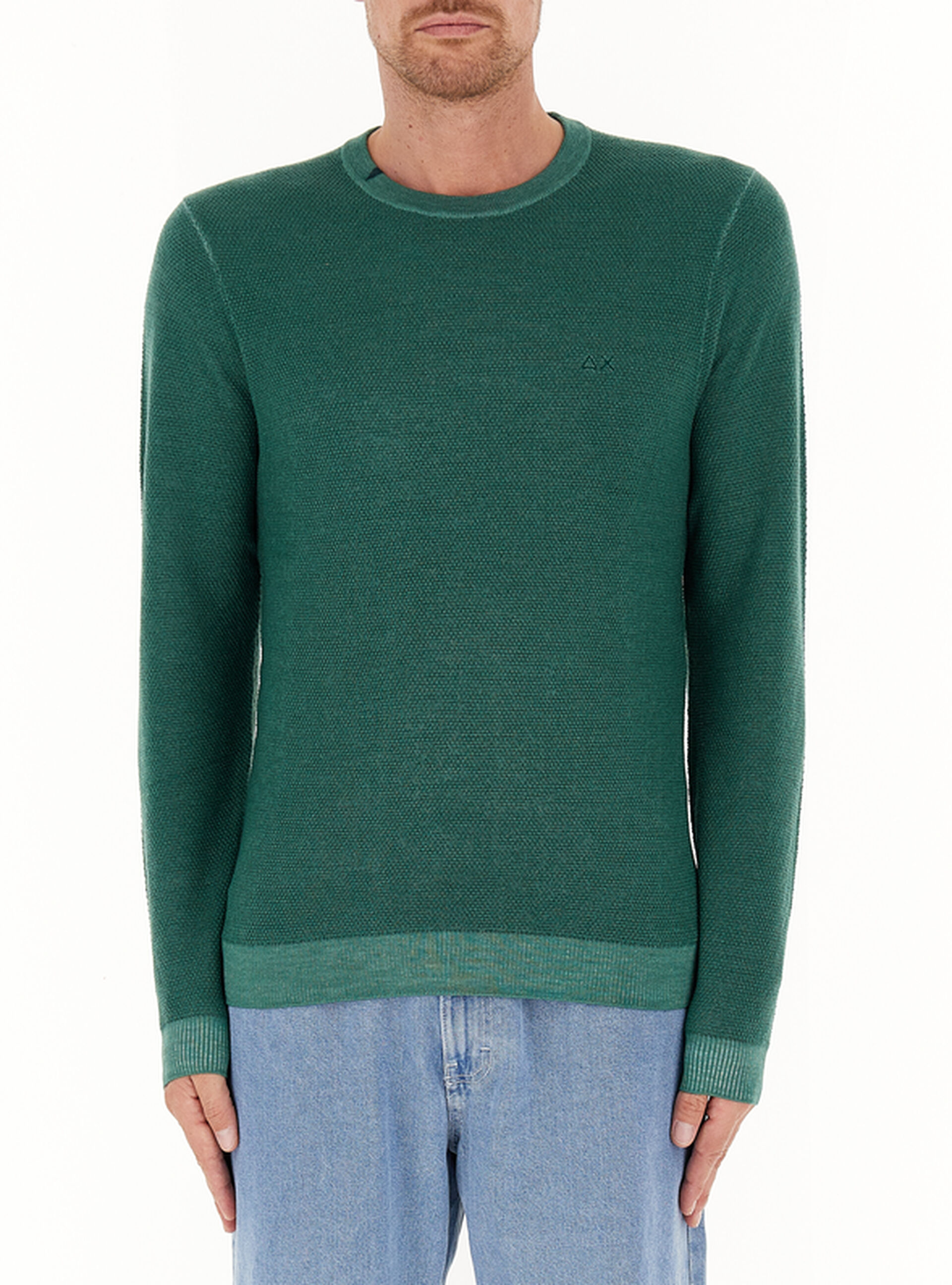 SUN68 Maglione lana merino VERDE S