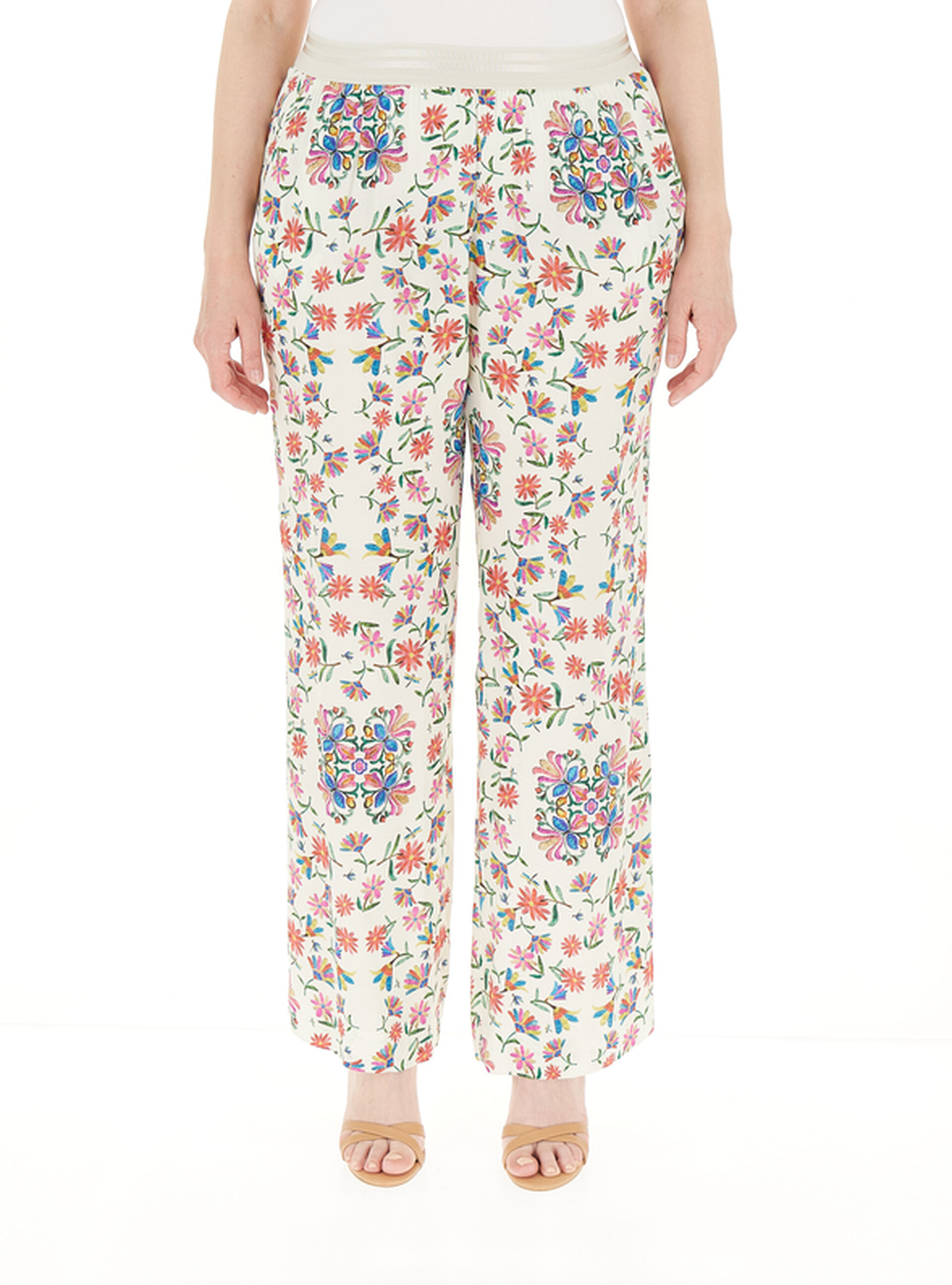 Pantalone in viscosa COLLECTION BIANCO XL