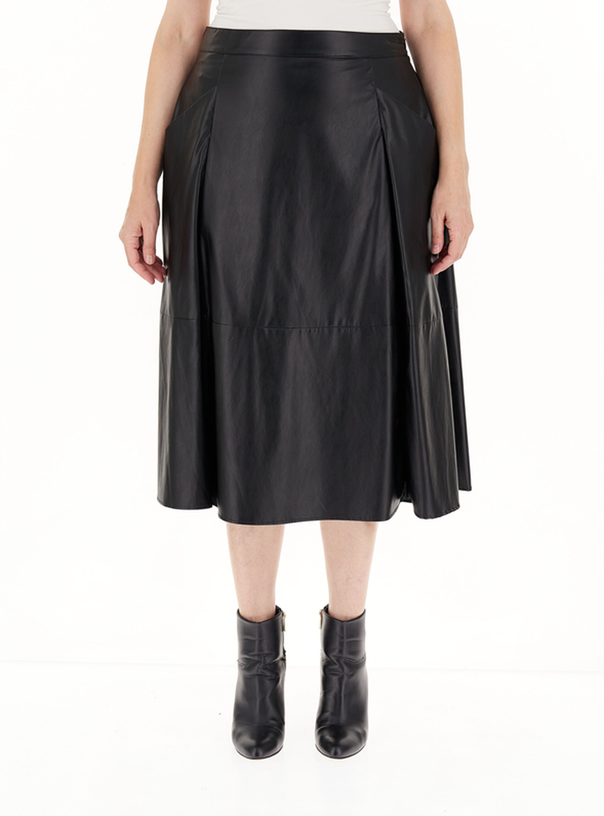 Gonna in similpelle NERO