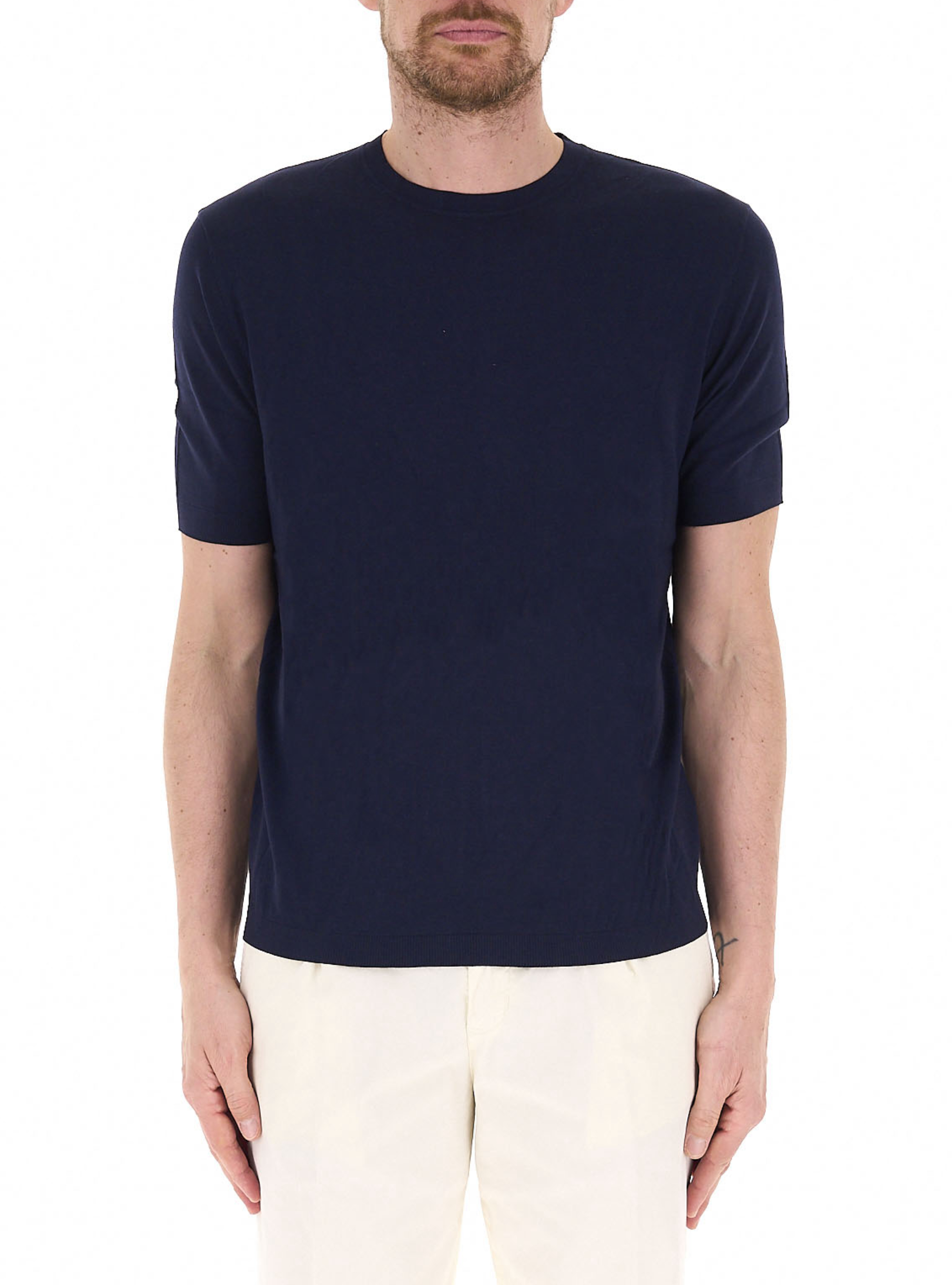 QB24 T-shirt girocollo BLU NAVY