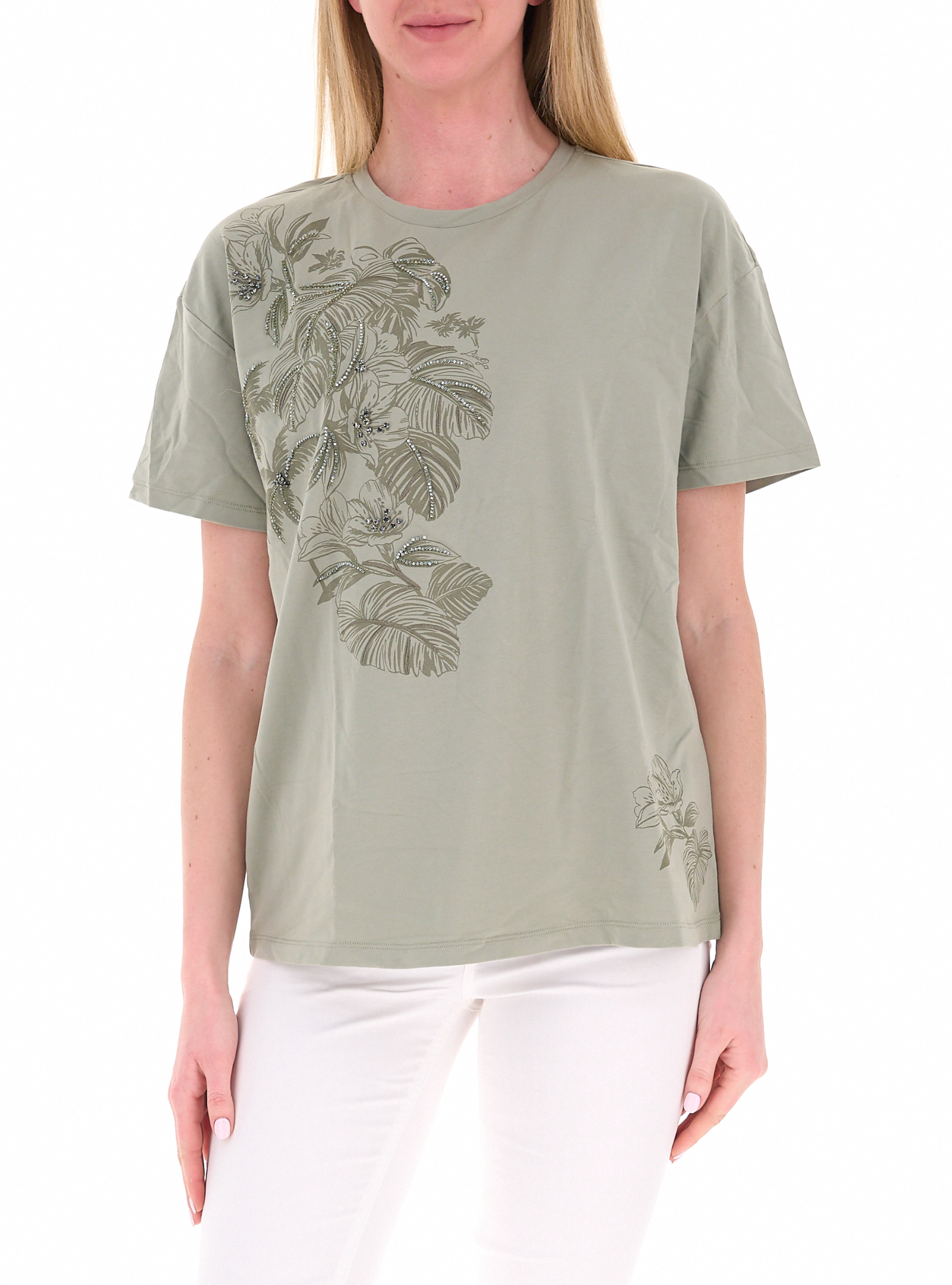 LIU JO T-shirt girocollo VERDE