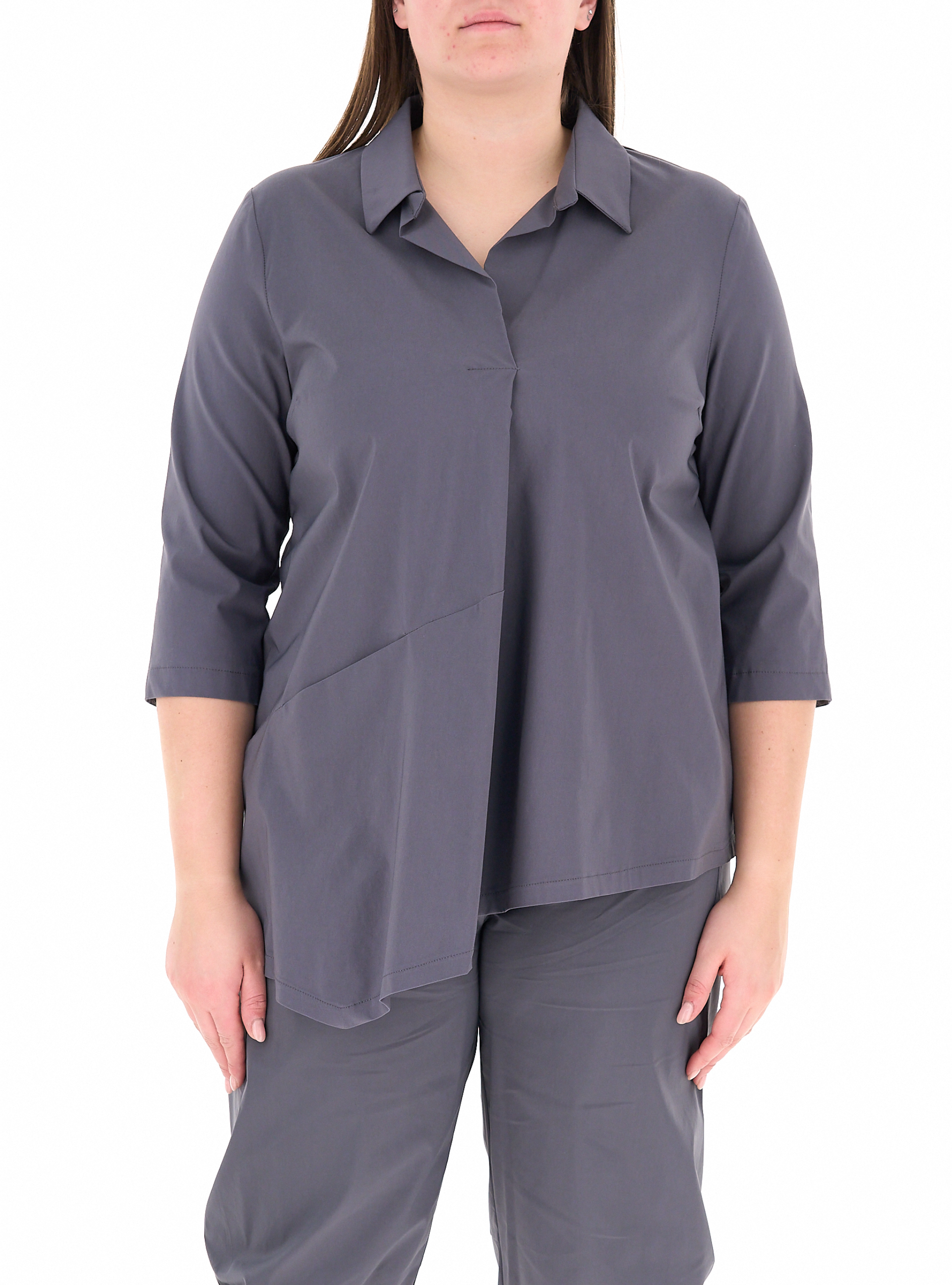 Blusa misto viscosa GRIGIO S
