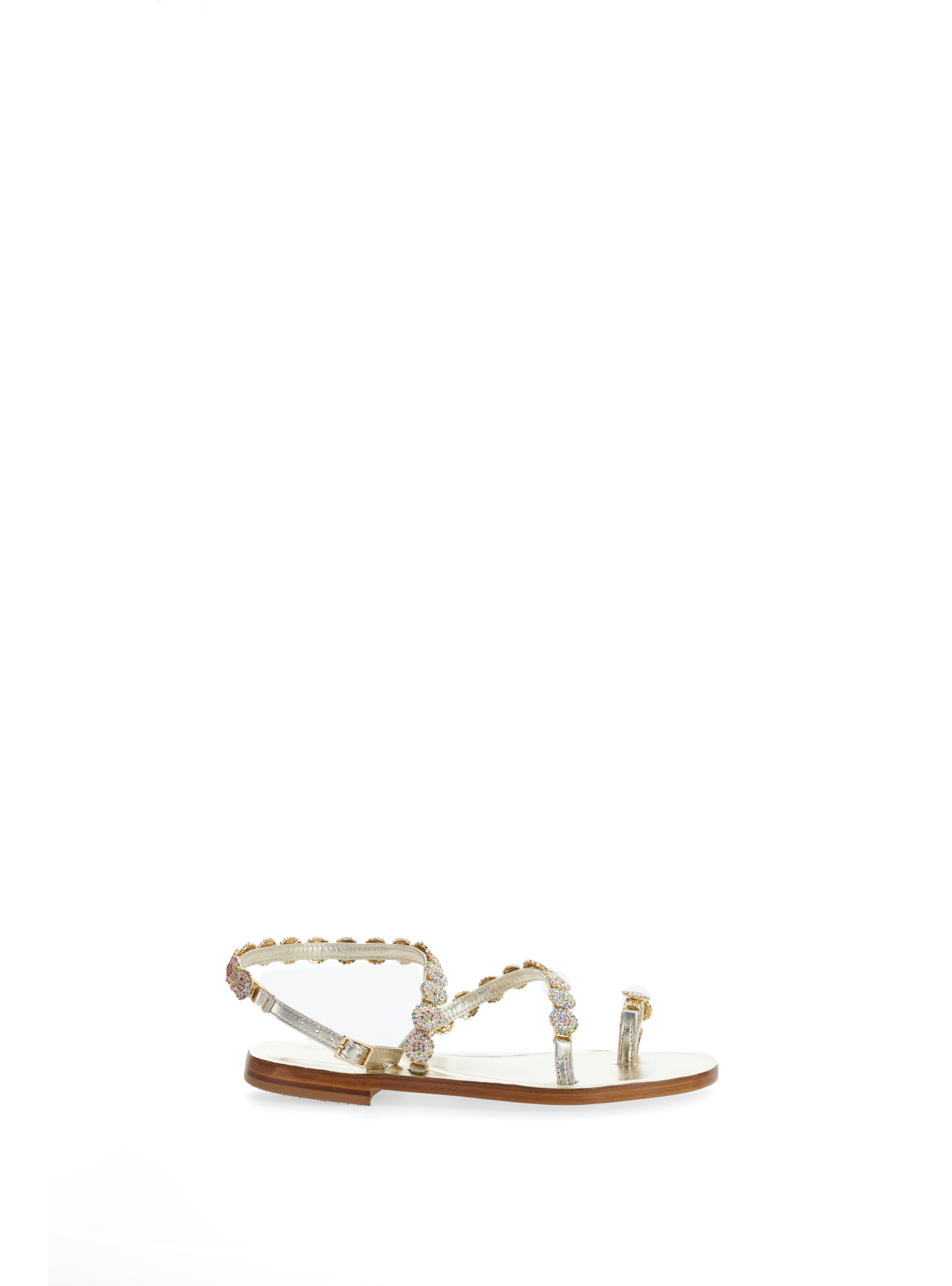 Sandali in pelle PLATINO