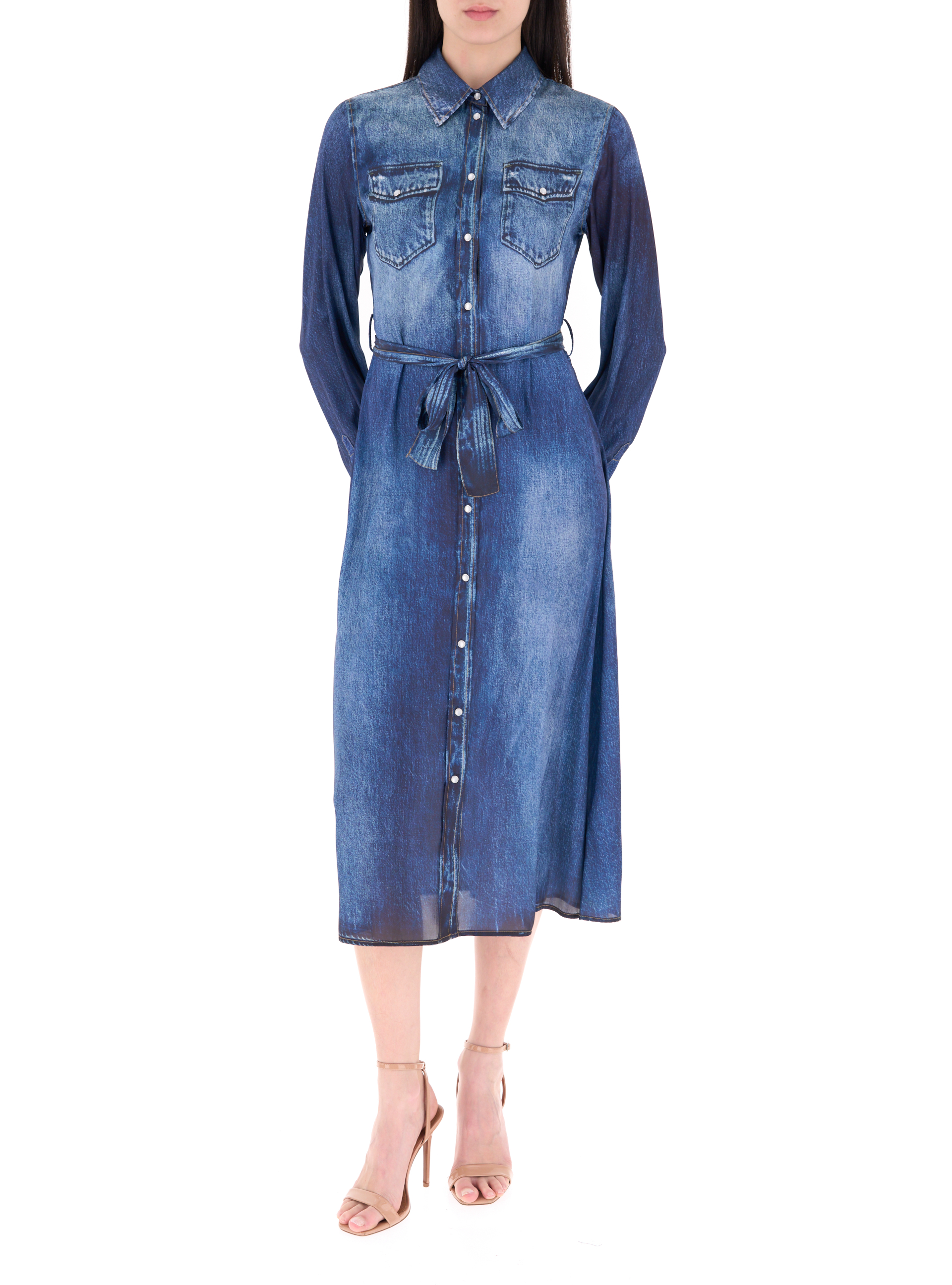 LIU JO Abito chemisier denim BLU