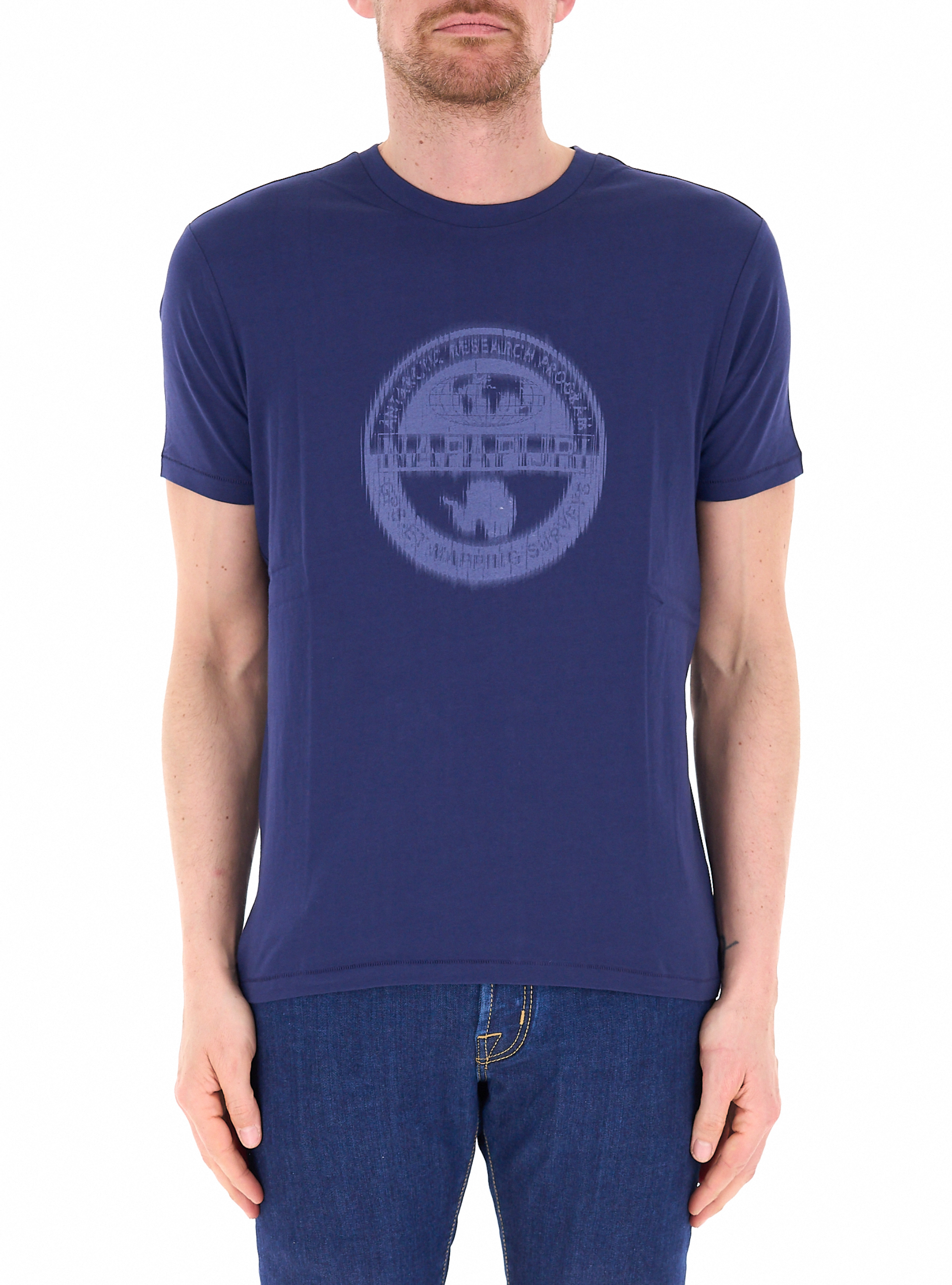 Napapijri T-shirt in cotone BLU M