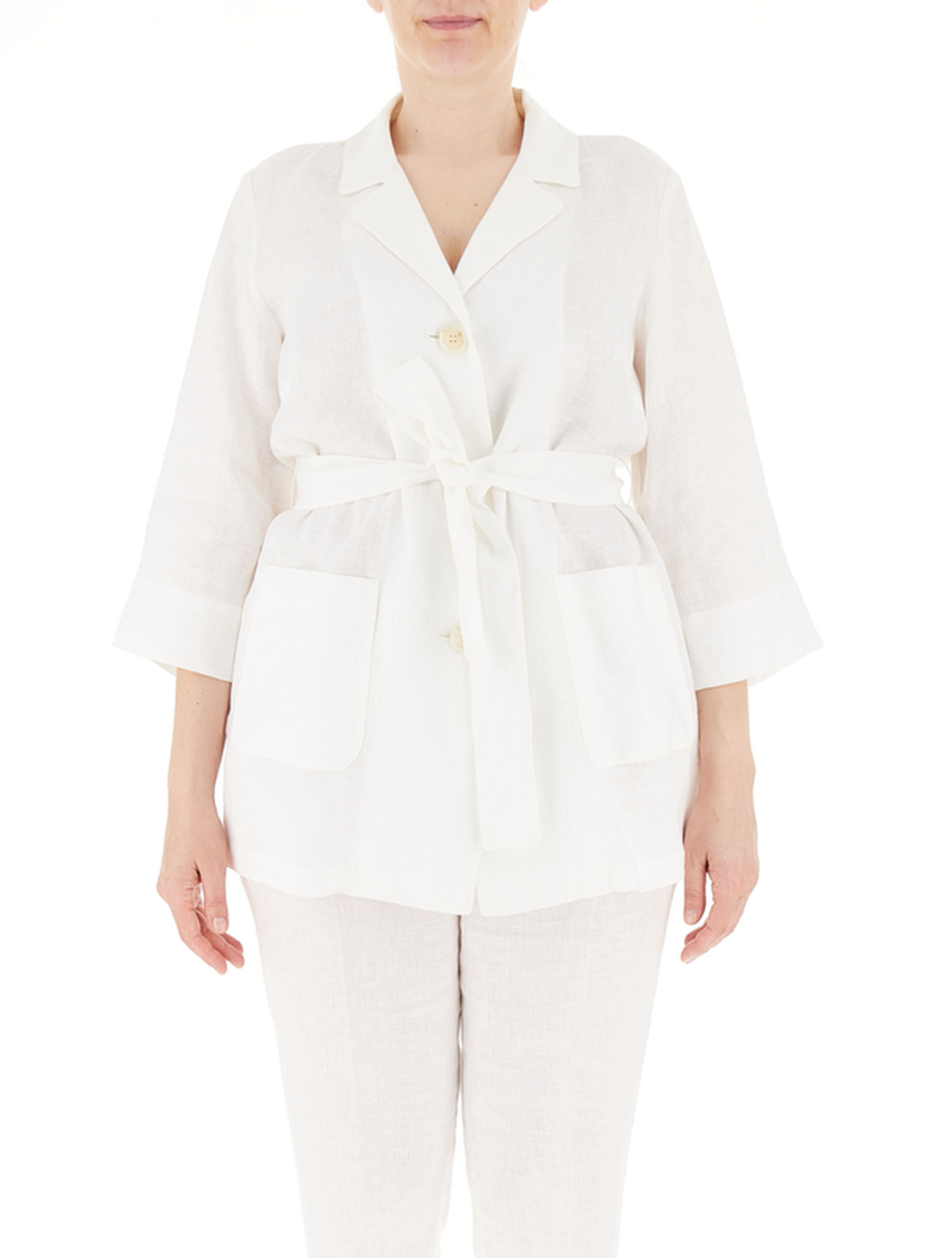 Giacca in lino BIANCO 52