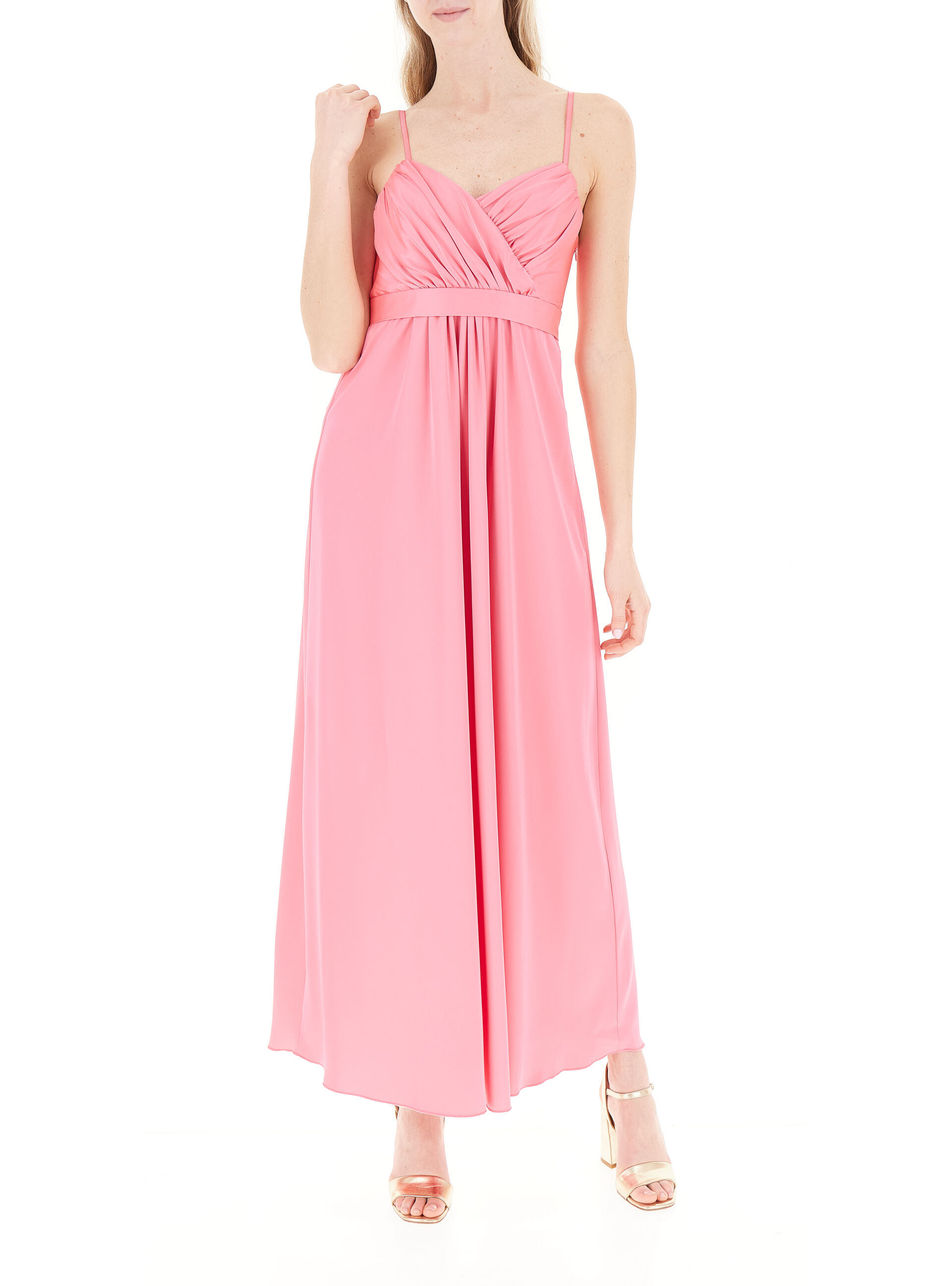 Abito con drappeggio ROSA