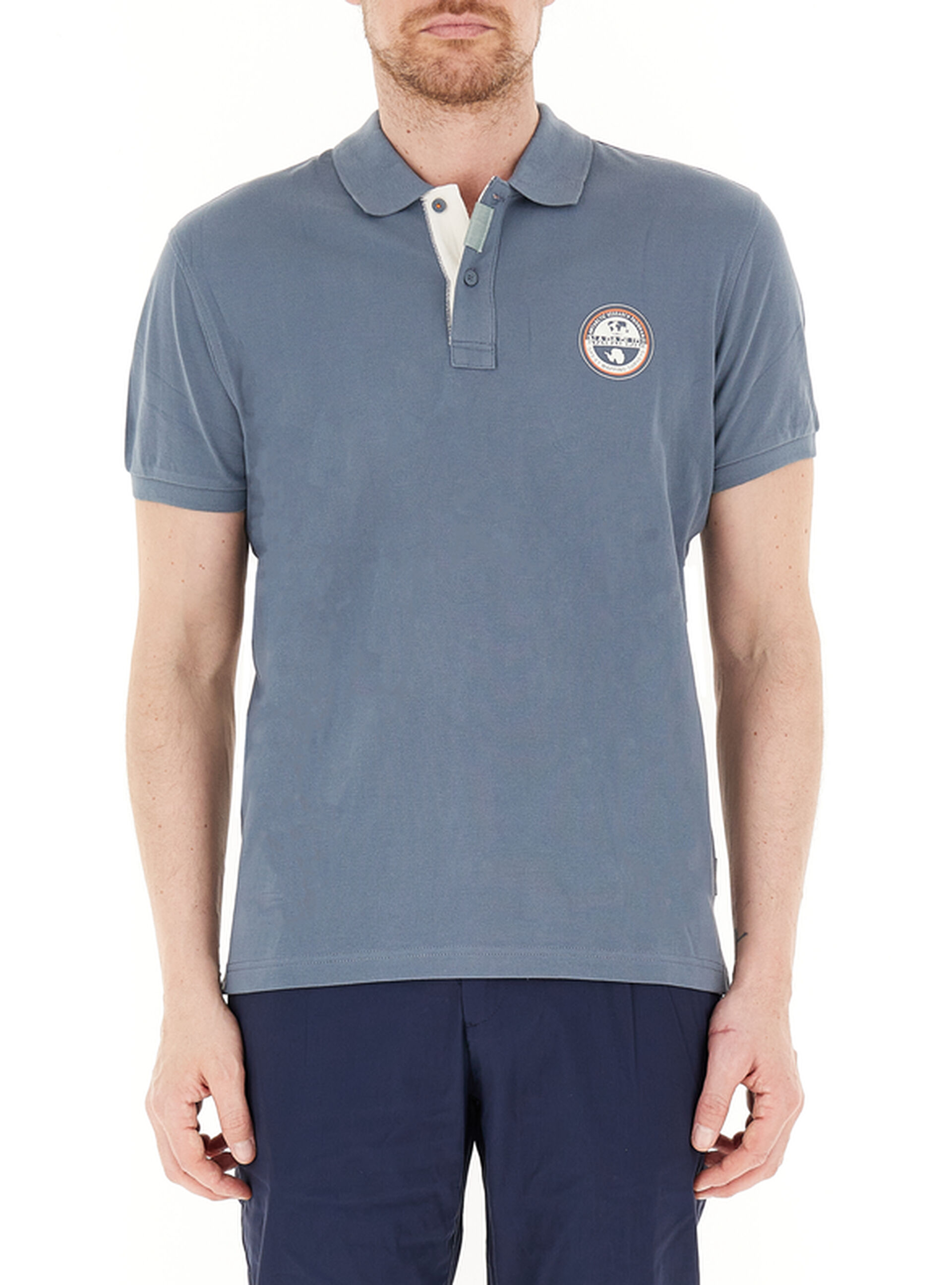 Polo maniche corte AZZURRO POLVERE
