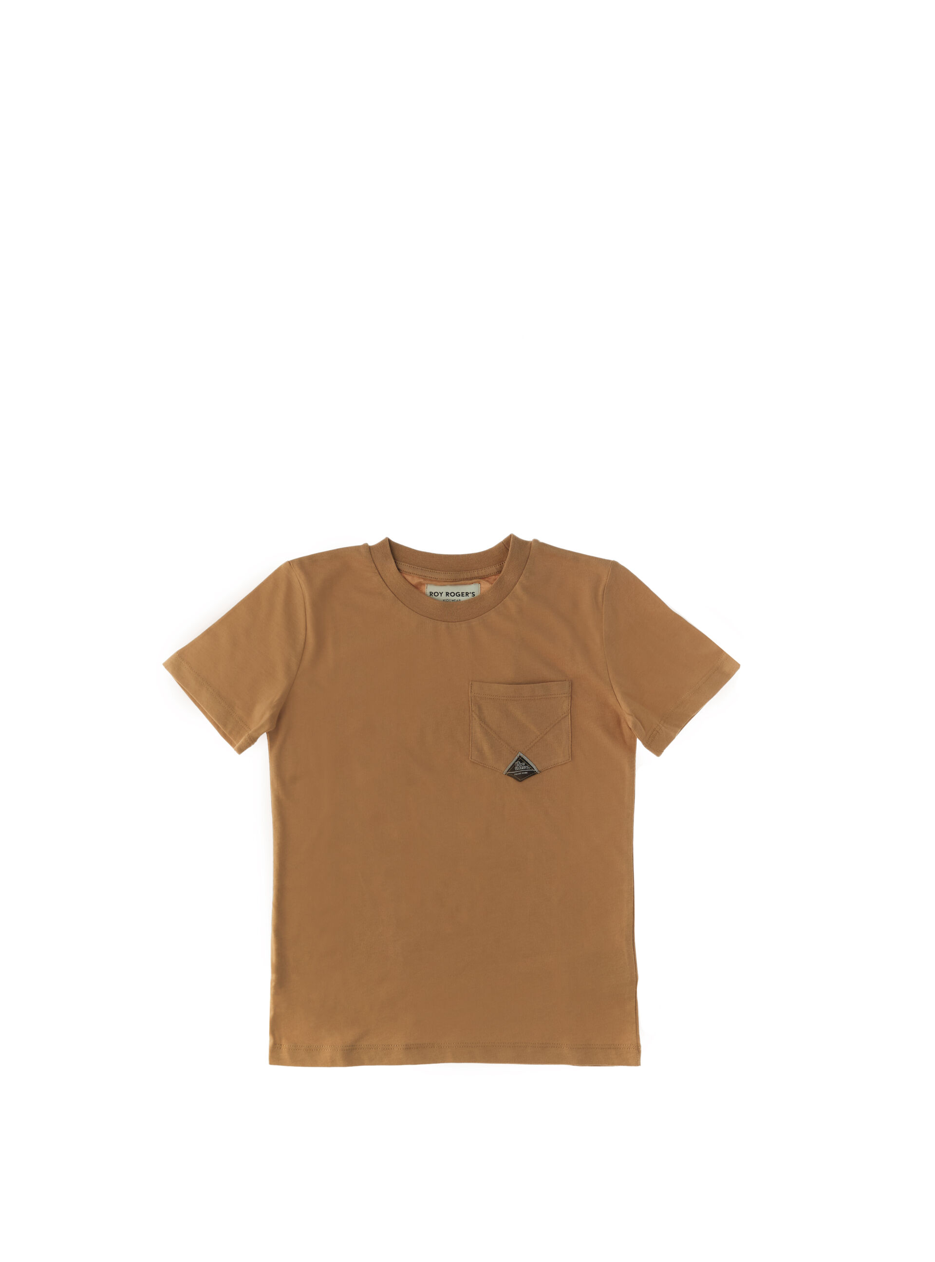 T-shirt girocollo MARRONE CHIARO