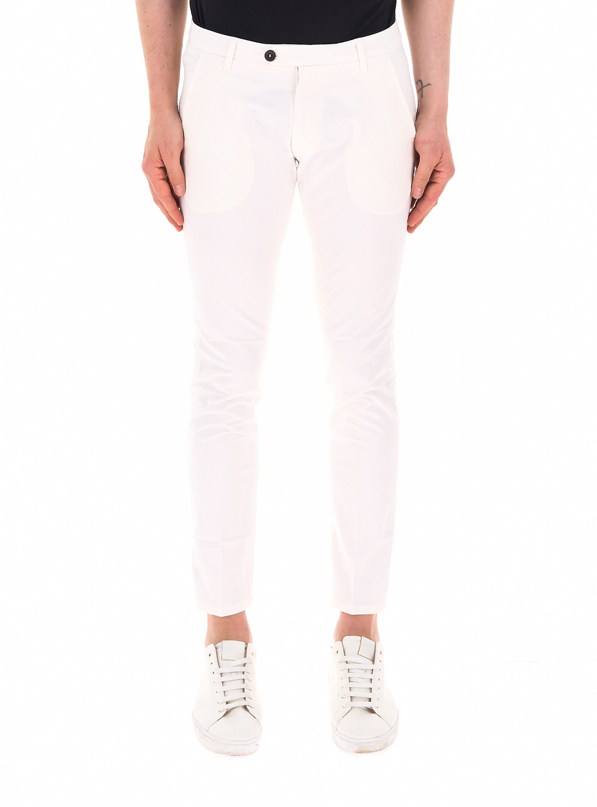 ROY ROGER'S Pantalone chino PANNA