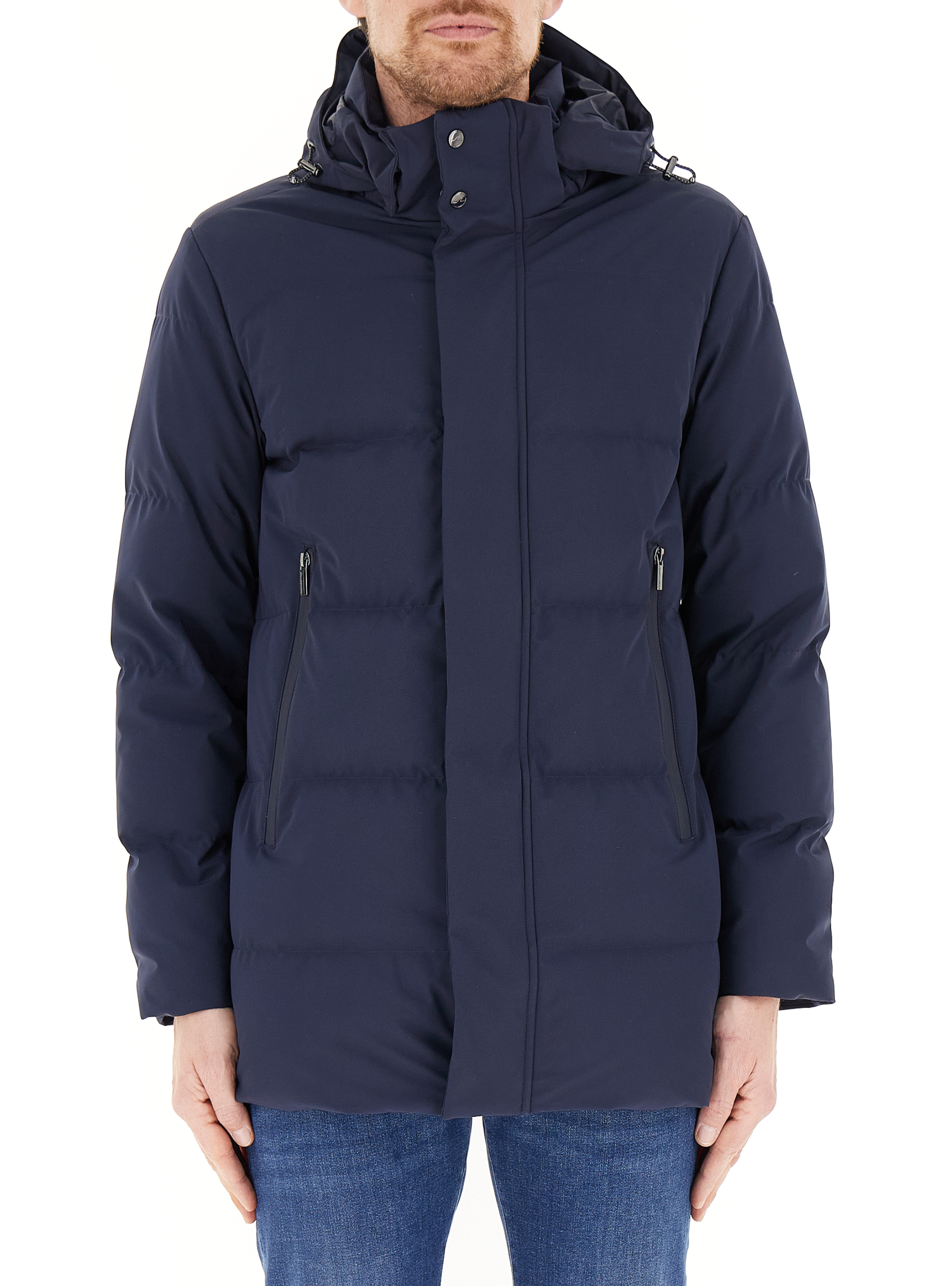 Piumino con cappuccio BLU NAVY