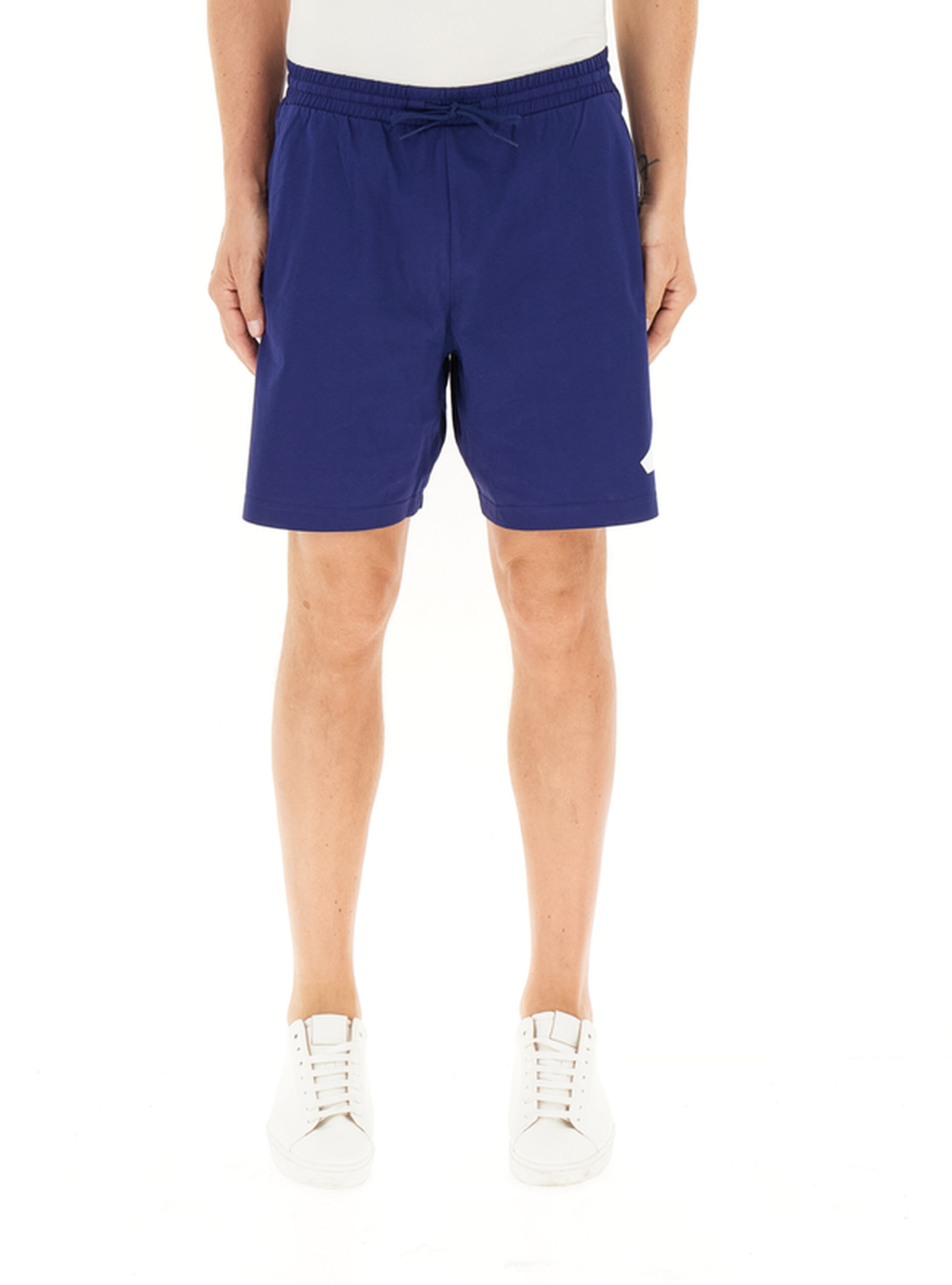 Adidas Bermuda misto cotone BLU